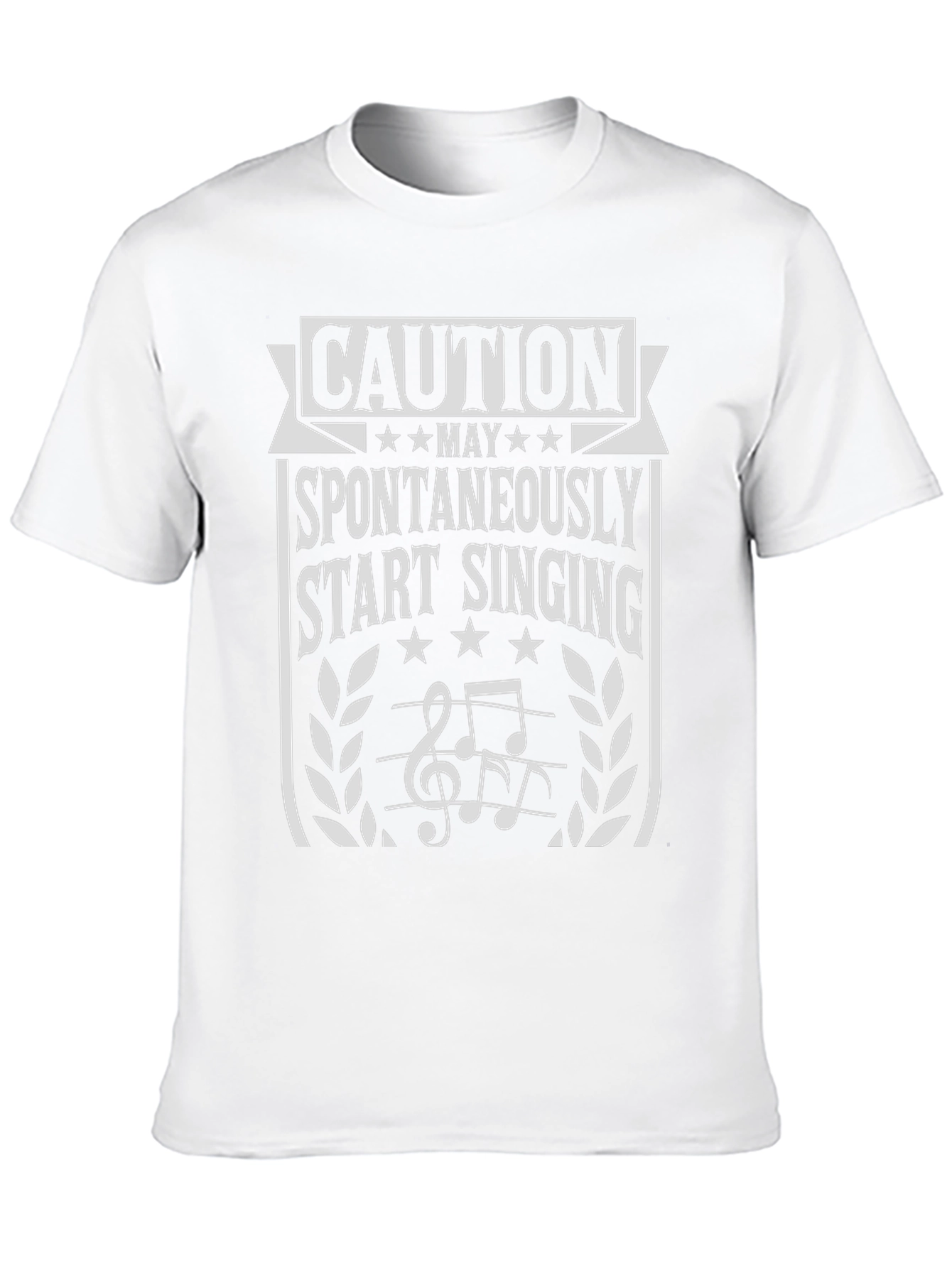 Caution May Start Singing Graphic T-Shirt