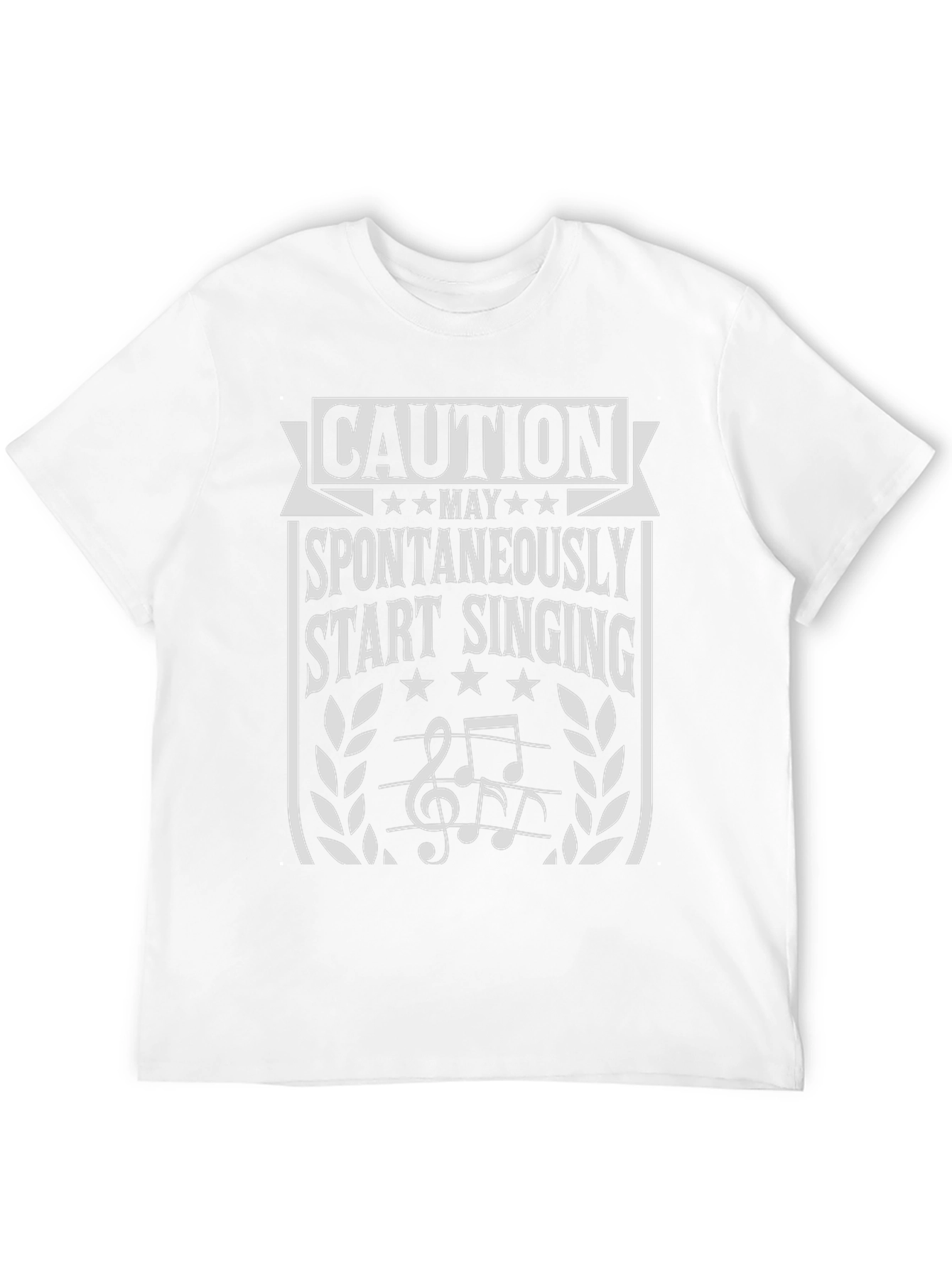 Caution May Start Singing Graphic T-Shirt