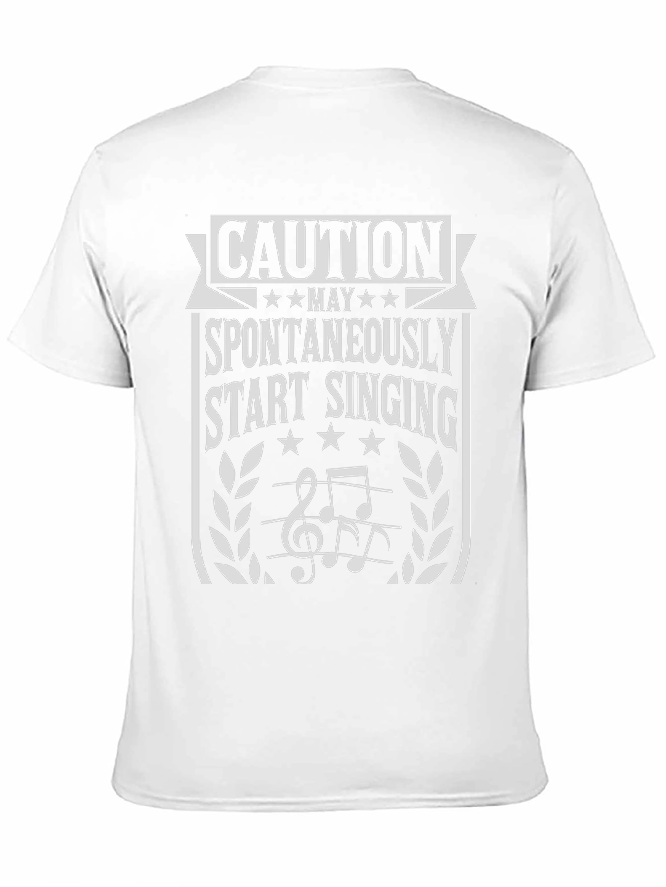 Caution May Start Singing Graphic T-Shirt