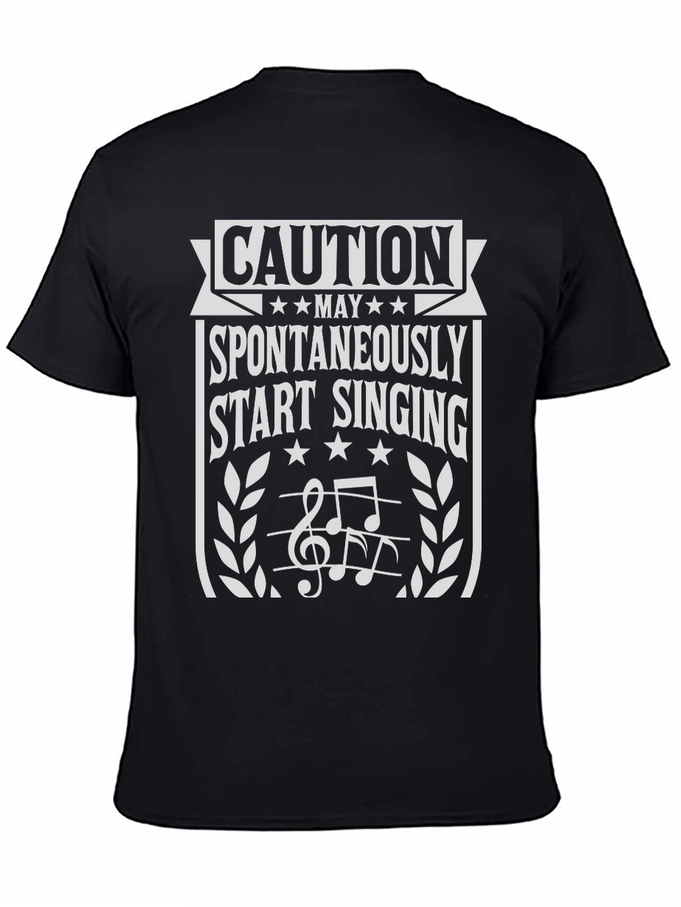 Caution May Start Singing Graphic T-Shirt
