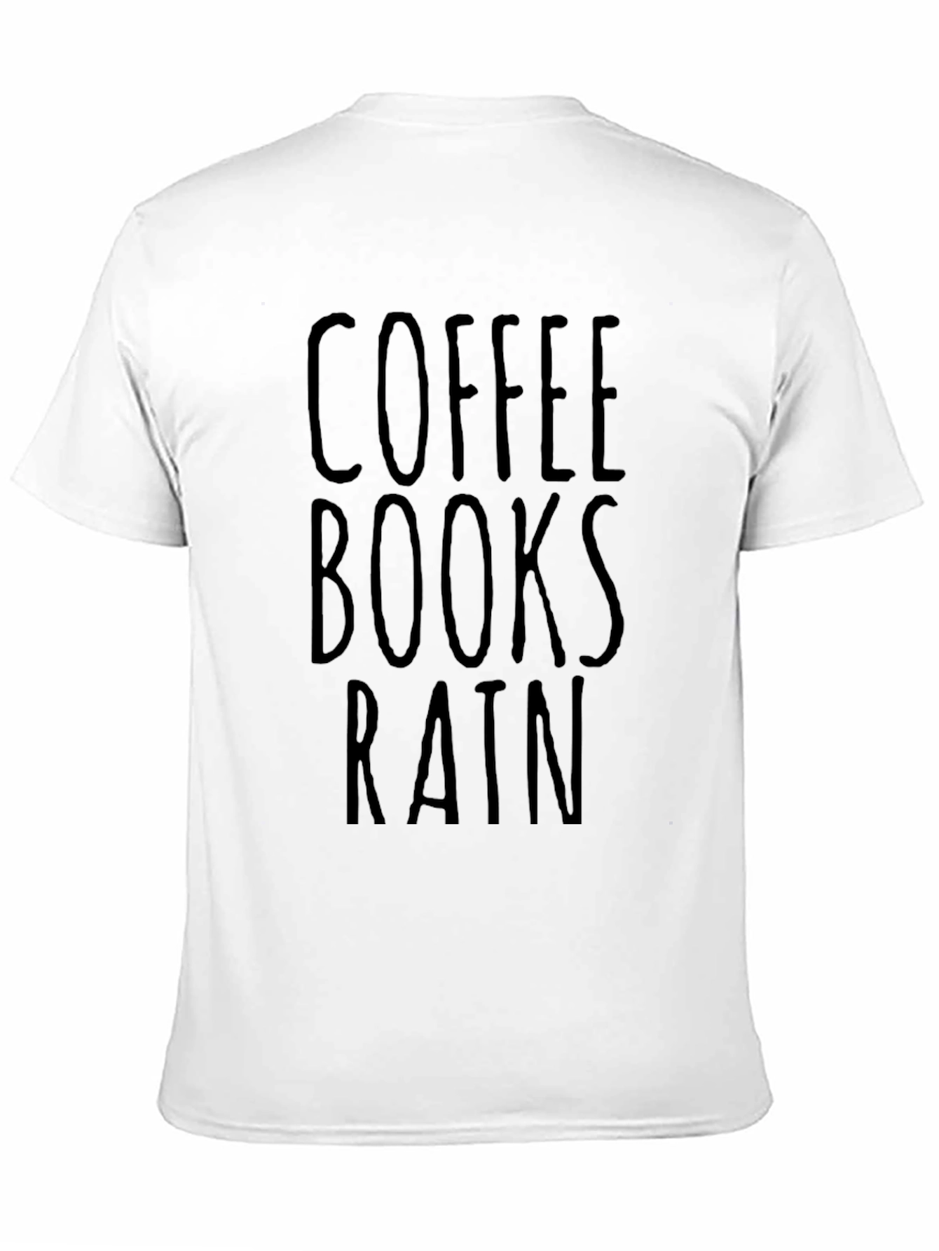 Coffee Books Rain Graphic Tee - Relaxed Fit