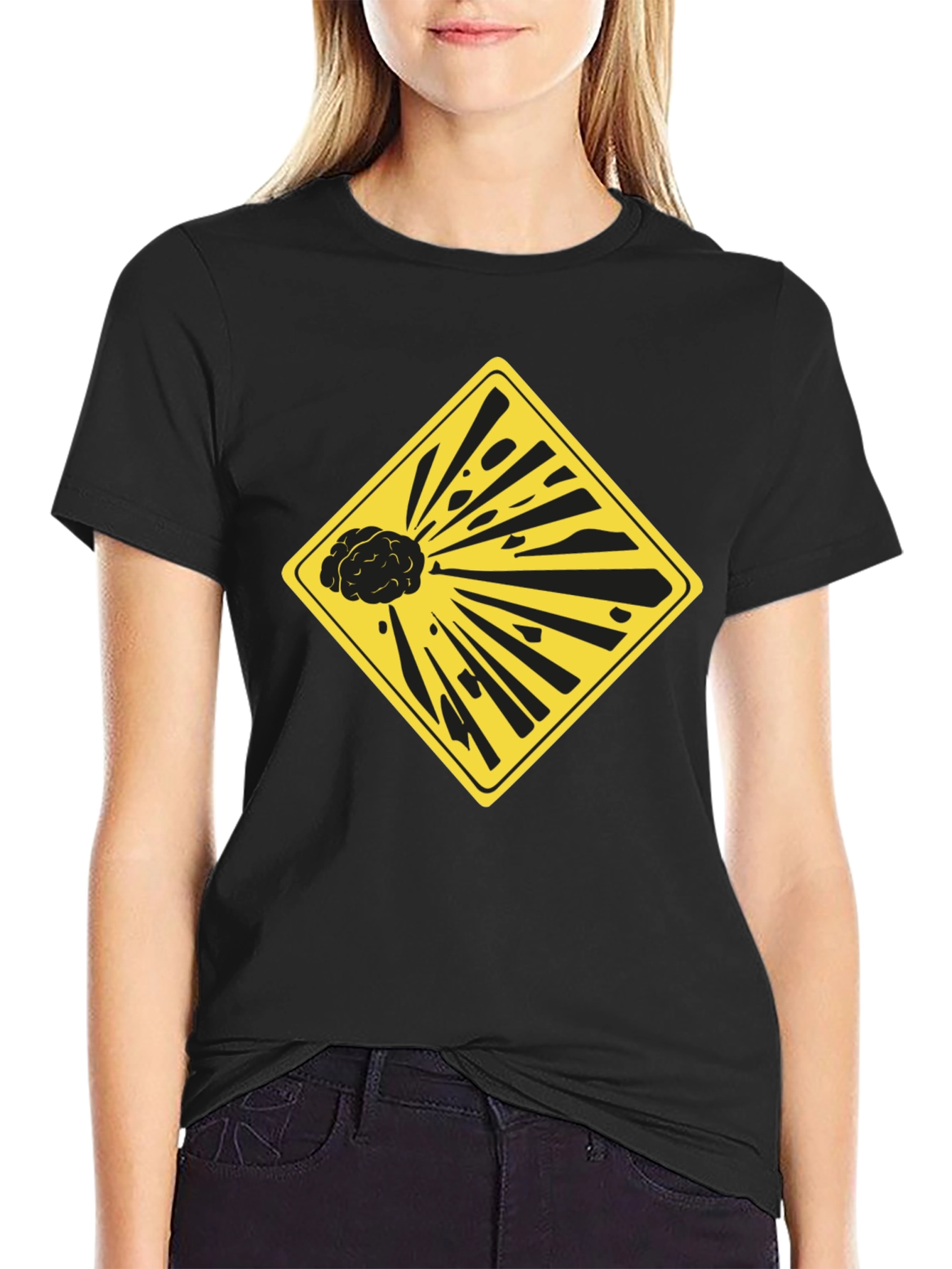 Exploding Brain Graphic Tee - Black Unisex T-Shirt