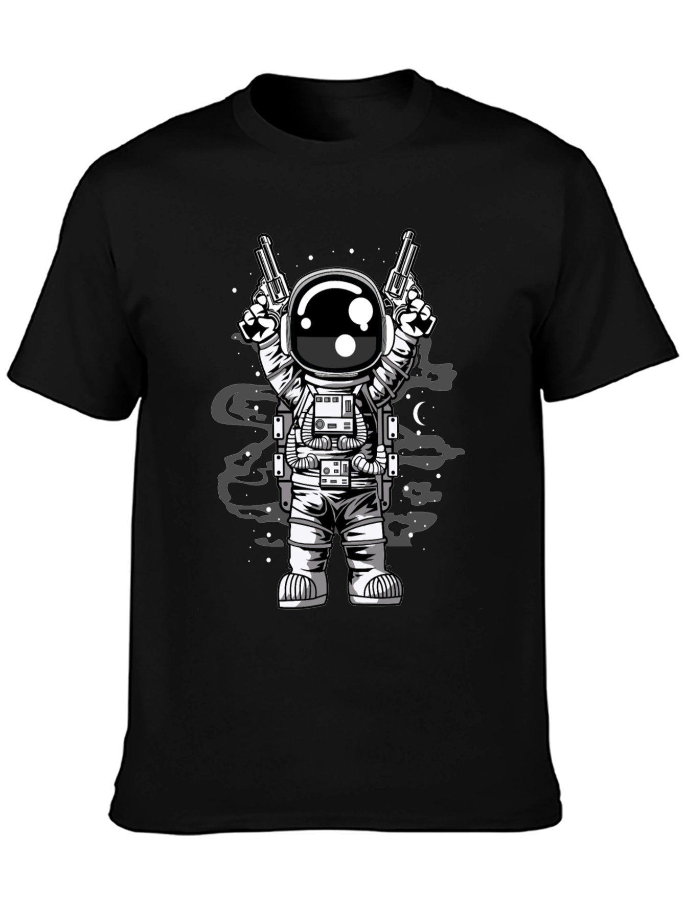Astronaut Guns T-Shirt - Space Cowboy Design