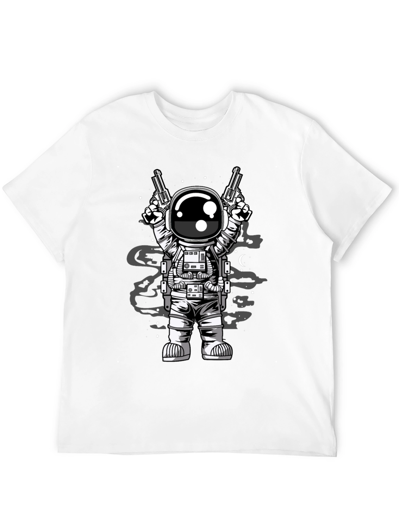 Astronaut Guns T-Shirt - Space Cowboy Design
