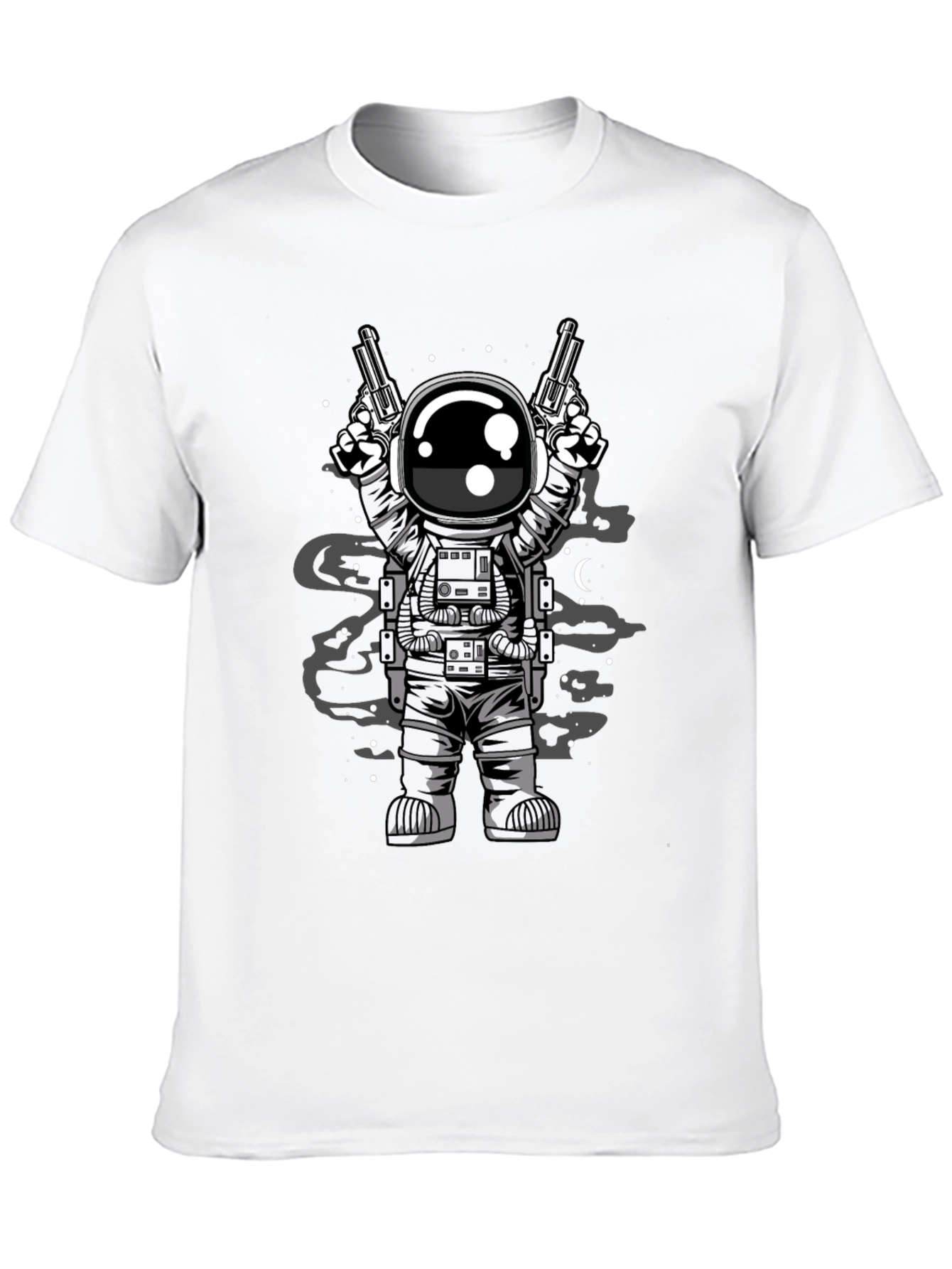 Astronaut Guns T-Shirt - Space Cowboy Design