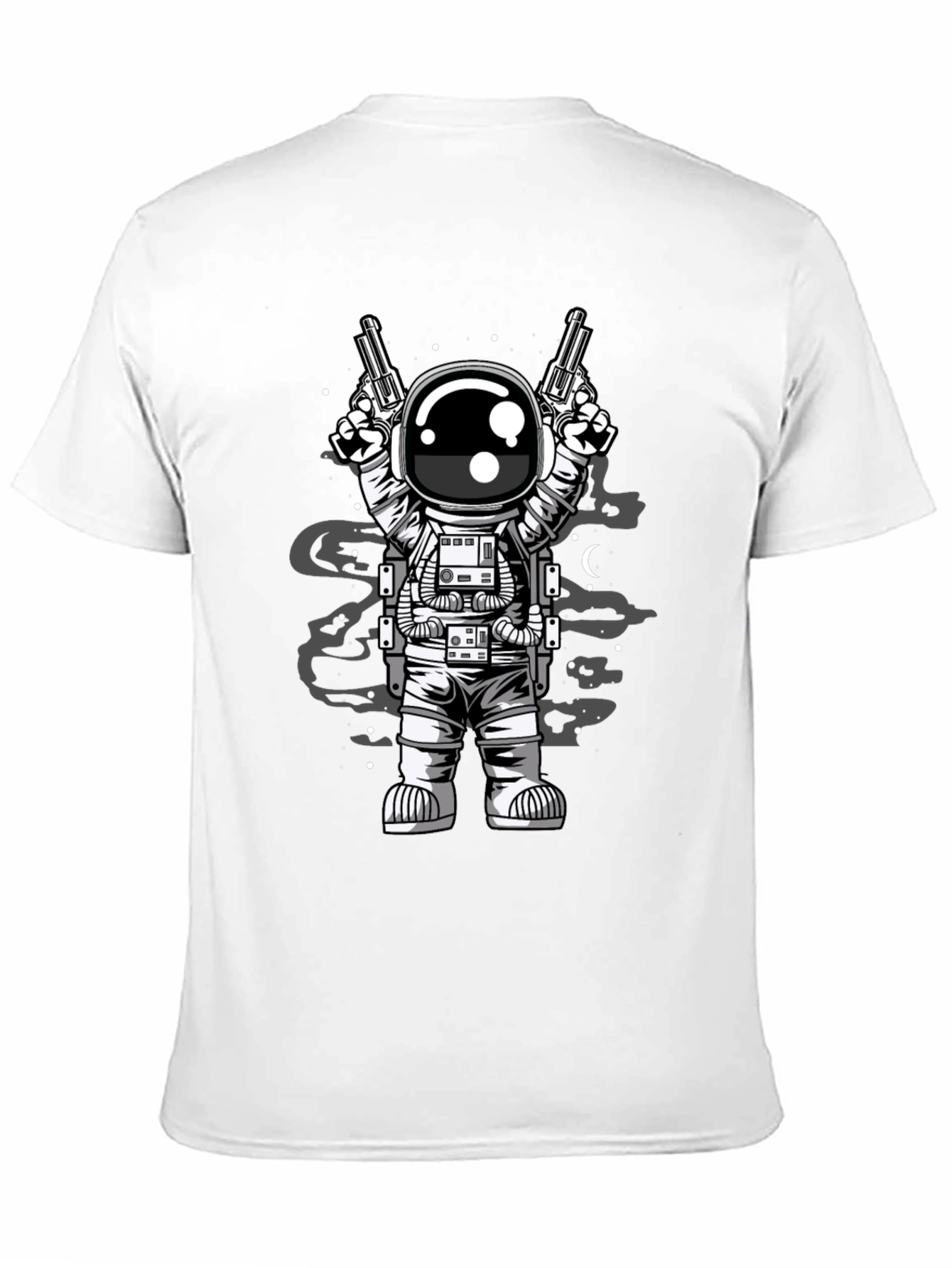 Astronaut Guns T-Shirt - Space Cowboy Design