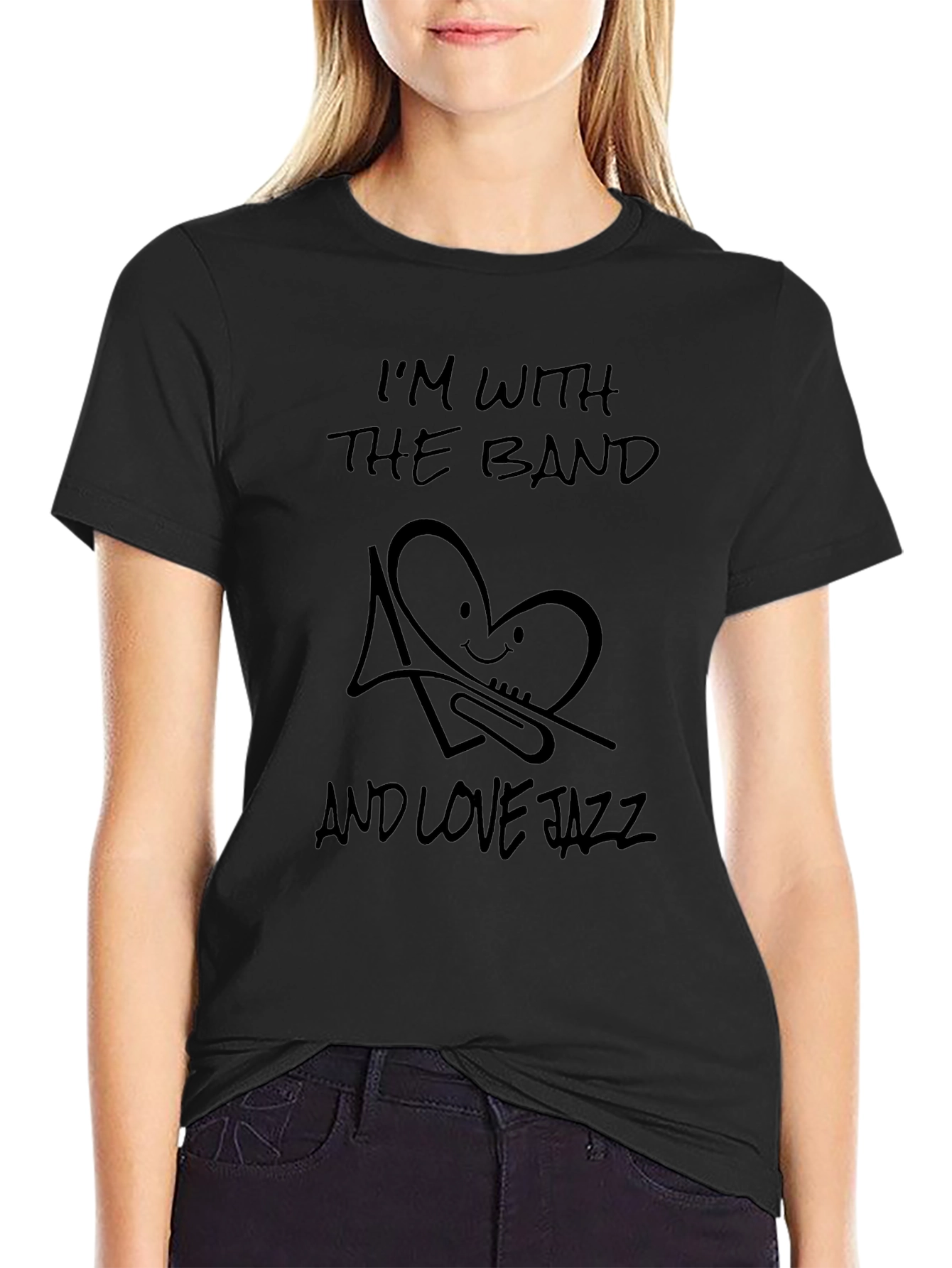 Im With The Band and Love Jazz T-Shirt