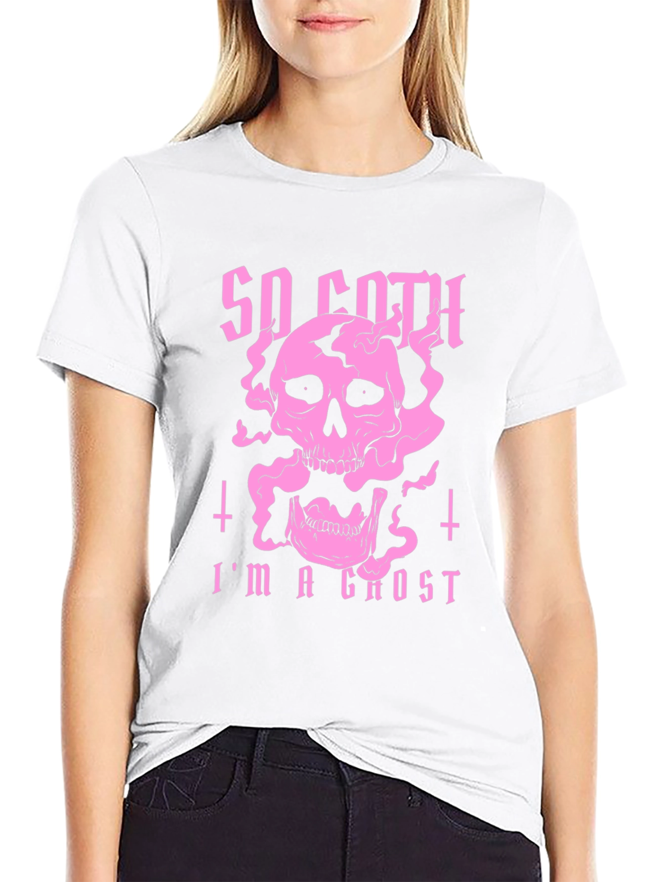So Goth Im a Ghost Graphic Tee