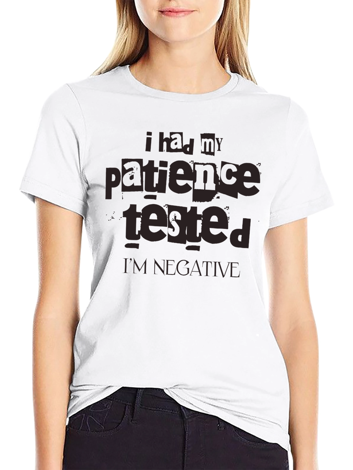 Funny Patience Tested Negative Sarcastic T-Shirt