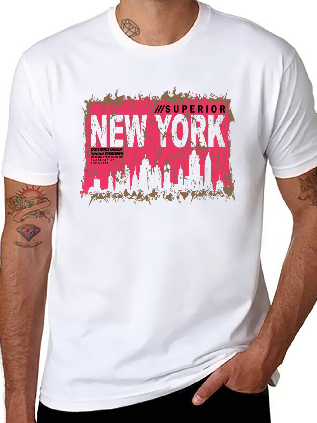 New York City Skyline T-Shirt - Urban Style