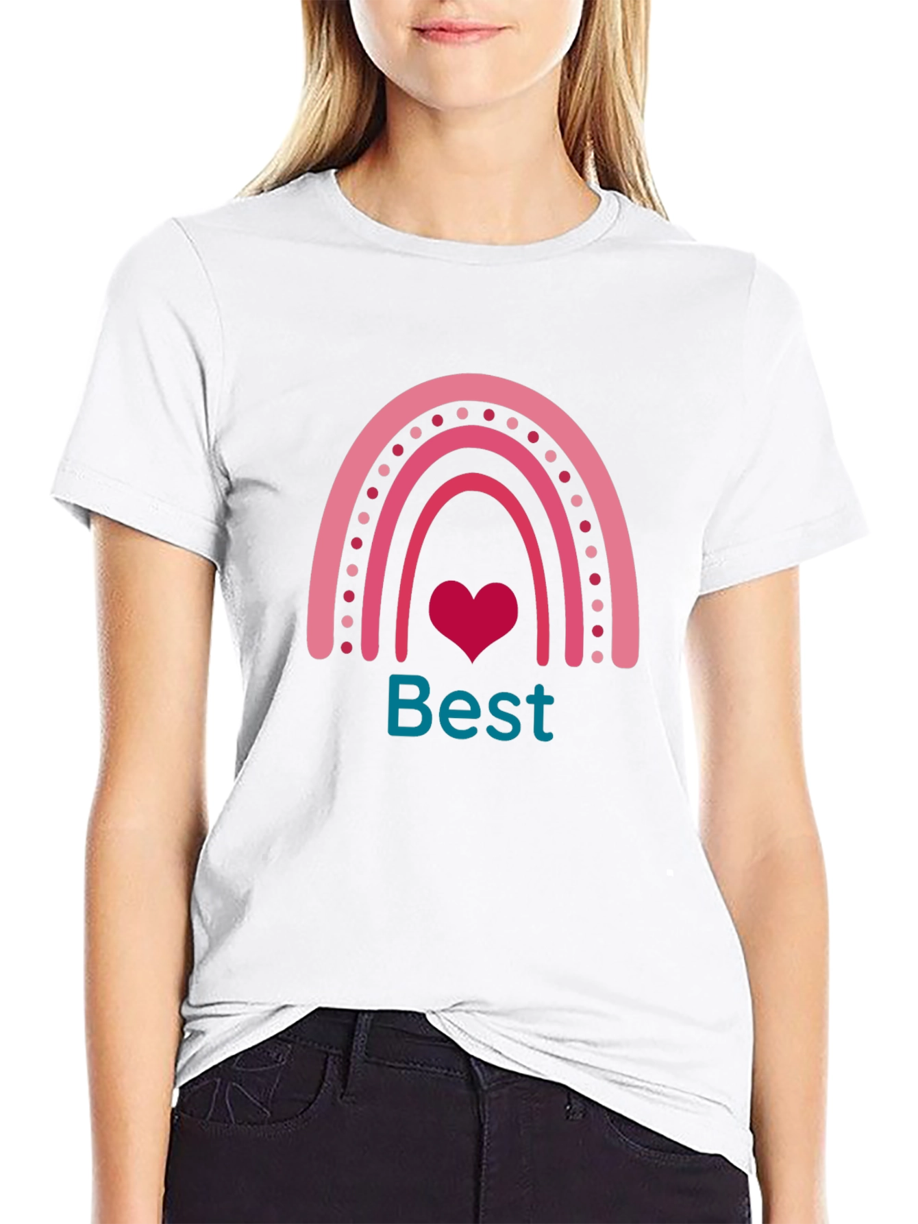 Best Friends Rainbow Heart T-Shirt