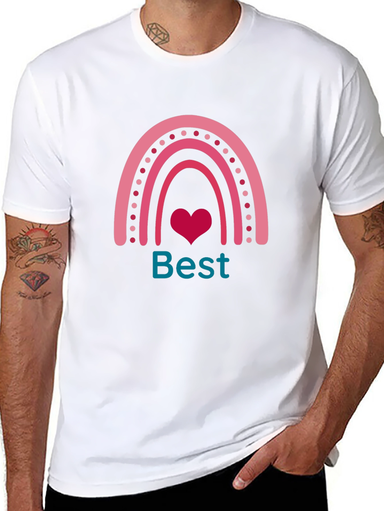 Best Friends Rainbow Heart T-Shirt