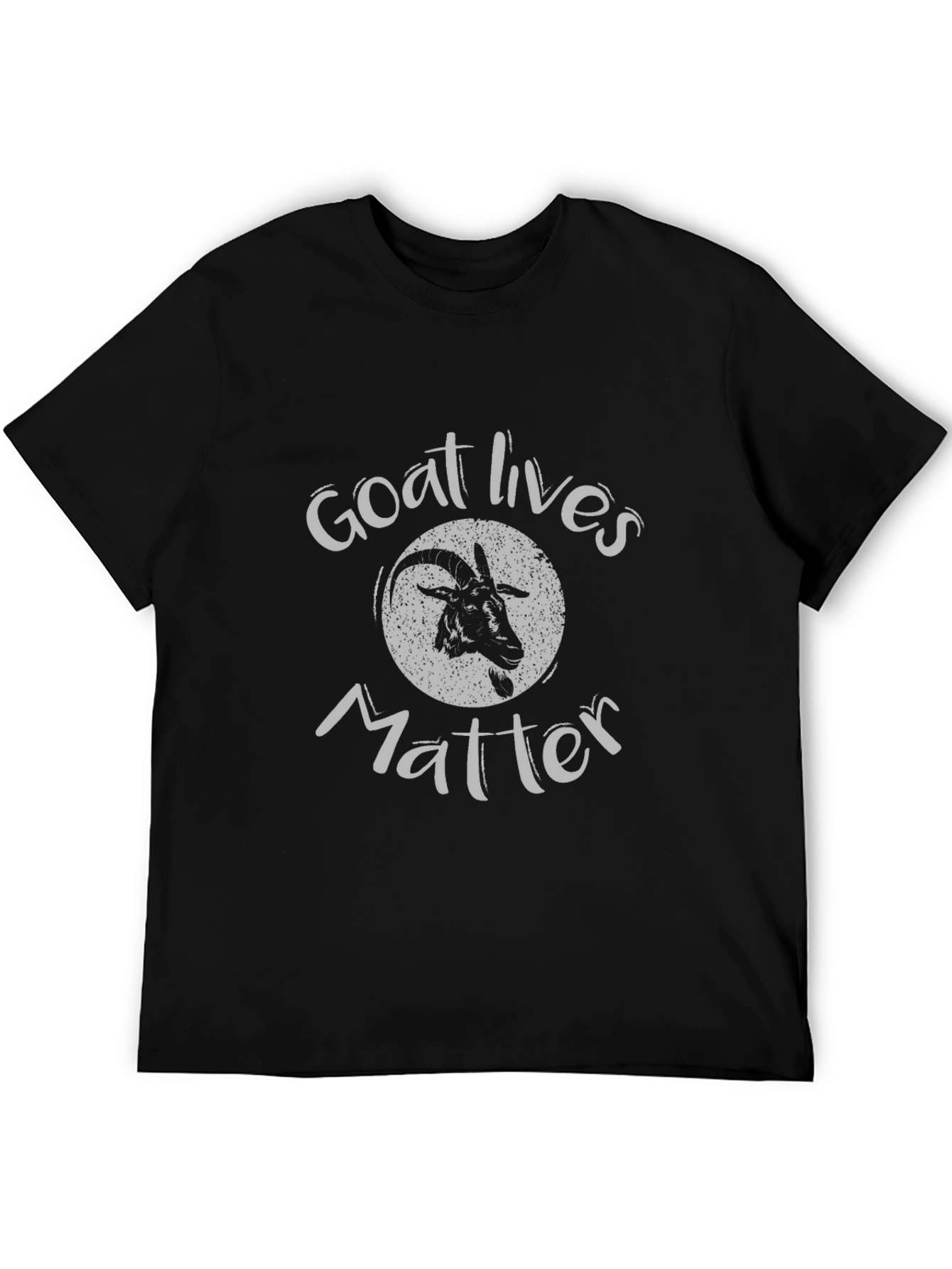 Goat Lives Matter Graphic T-Shirt - Black