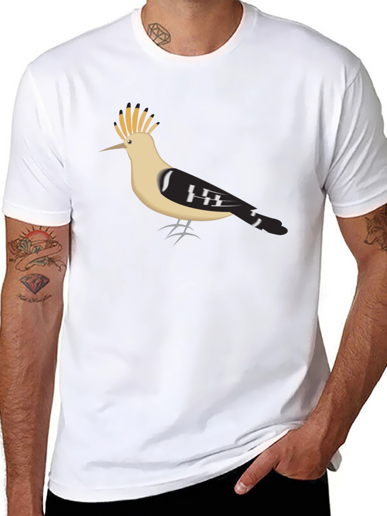 Hoopoe Bird Graphic Tee
