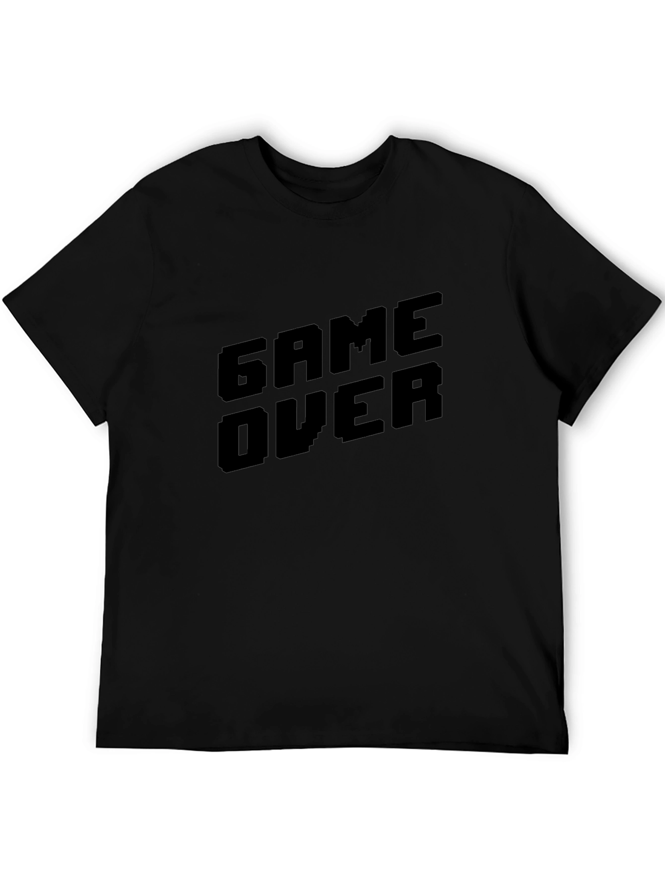 Game Over Black T-Shirt - Gamer Style Tee
