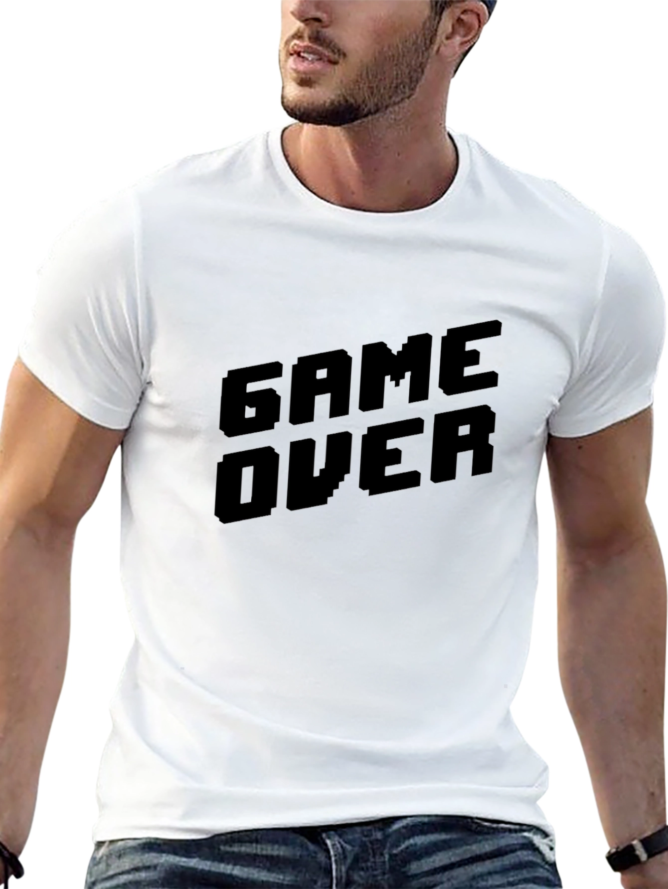 Game Over Black T-Shirt - Gamer Style Tee
