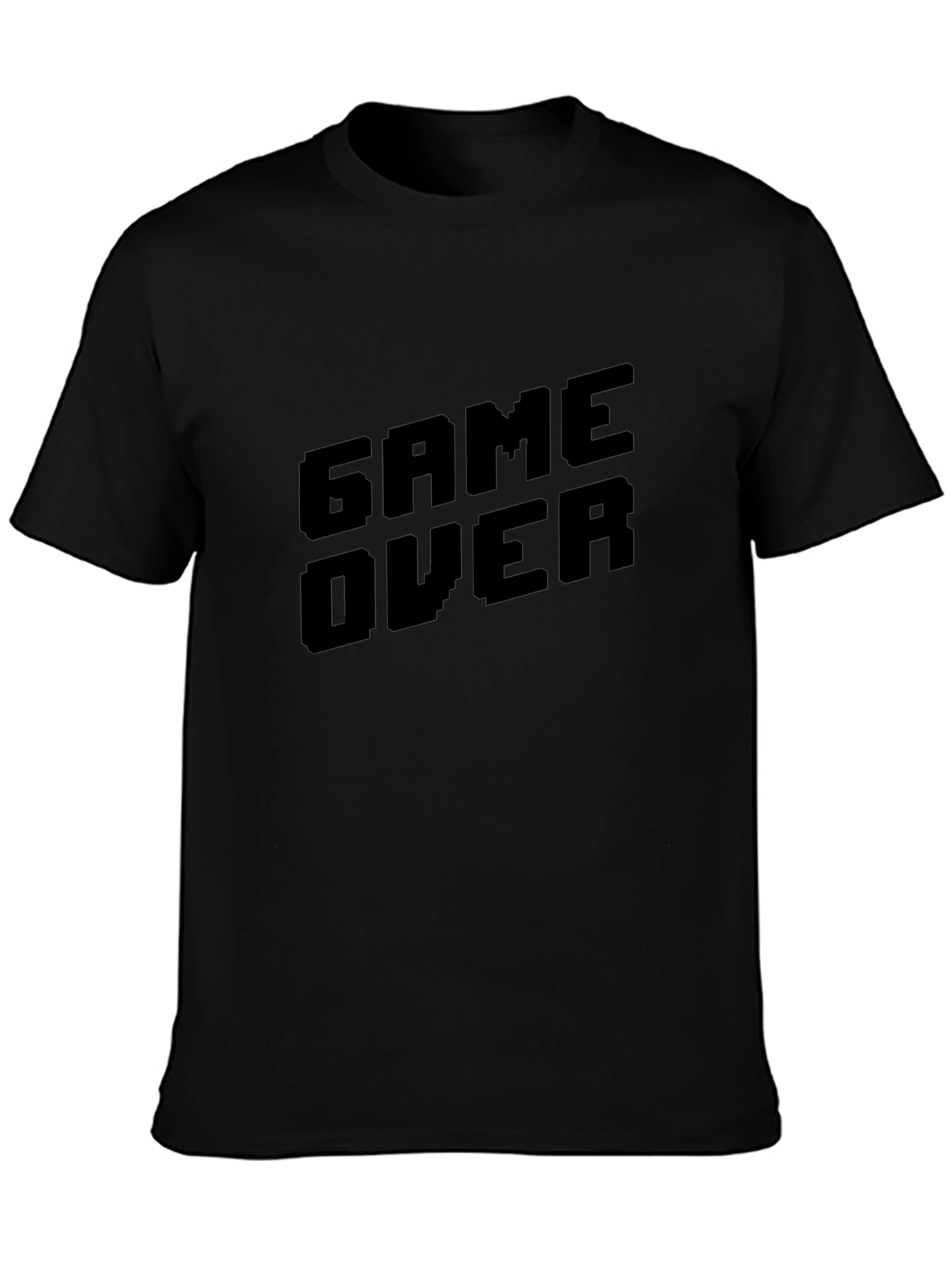 Game Over Black T-Shirt - Gamer Style Tee