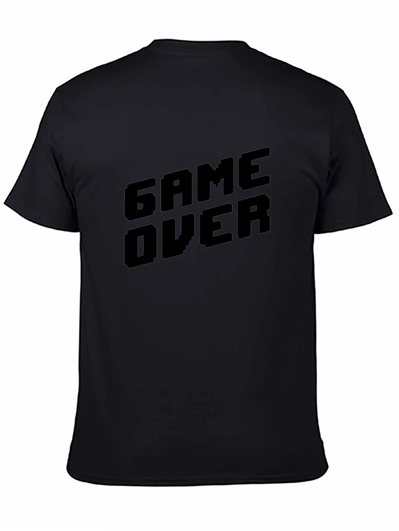Game Over Black T-Shirt - Gamer Style Tee