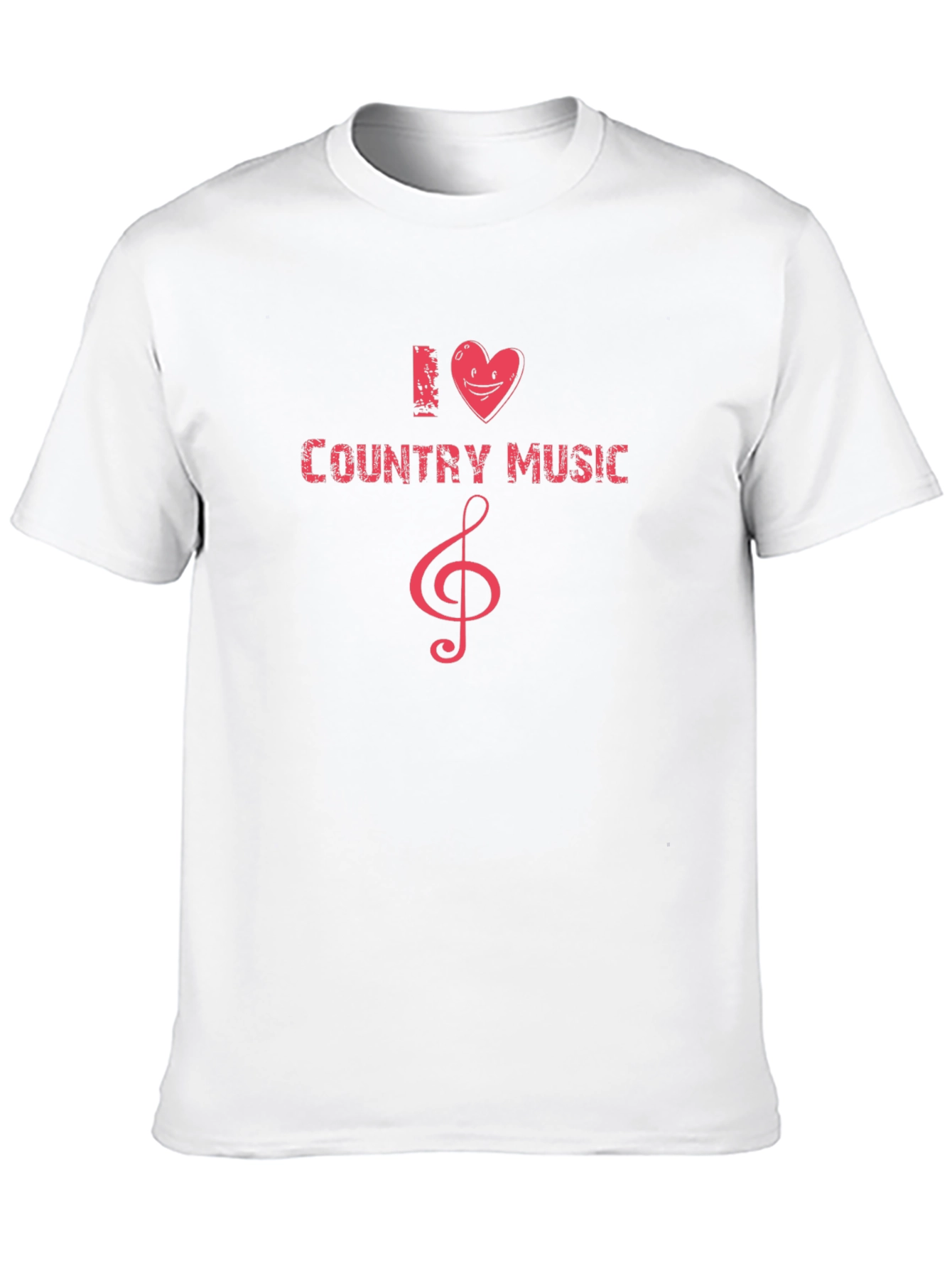 I Love Country Music Black T-Shirt