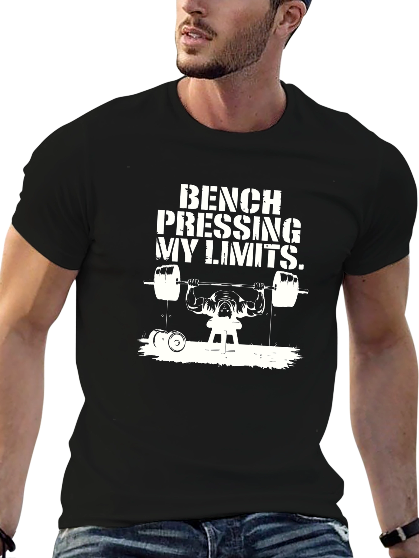 Bench Pressing My Limits Graphic Tee