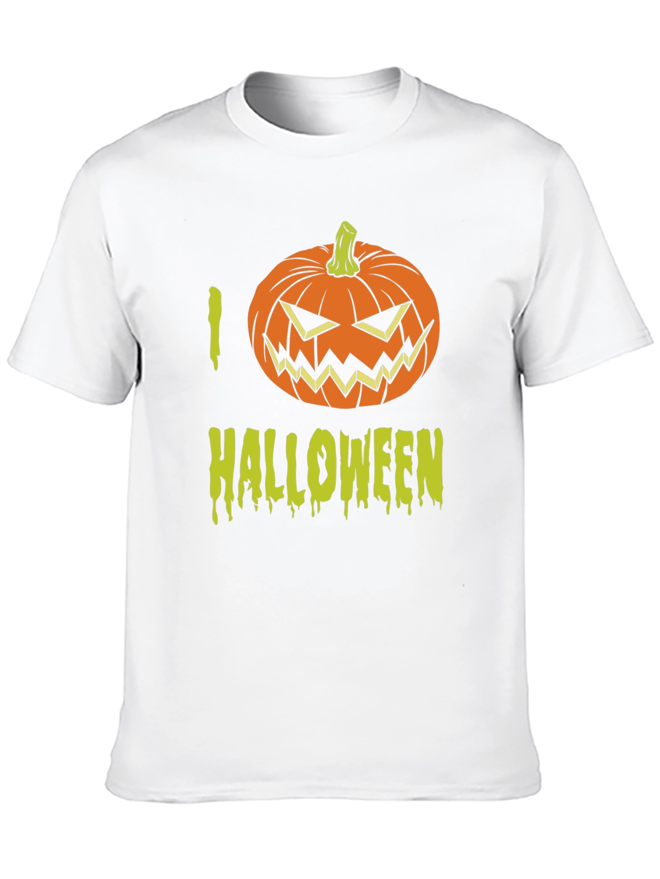 I Love Halloween T-Shirt with Pumpkin Graphic