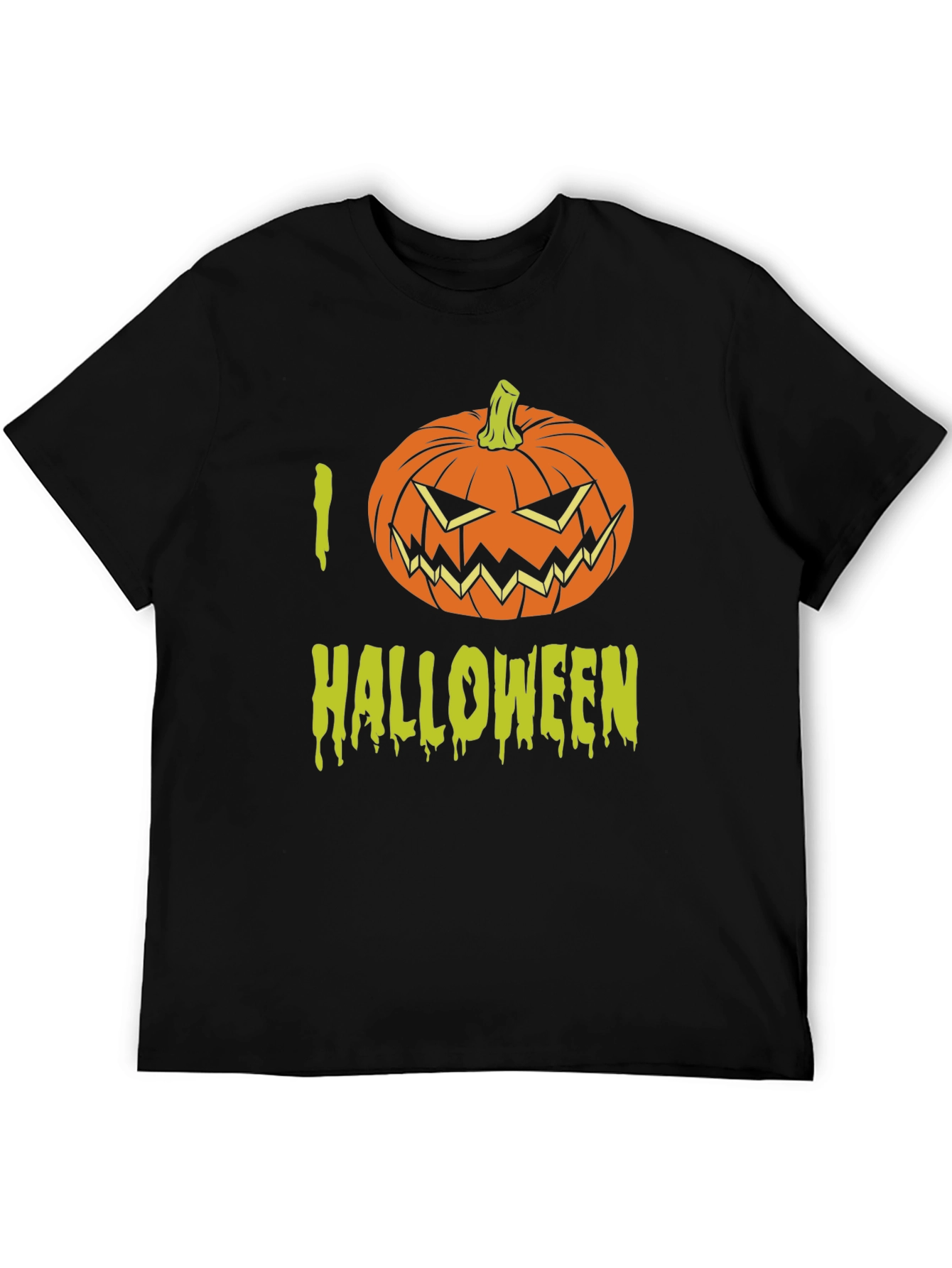 I Love Halloween T-Shirt with Pumpkin Graphic