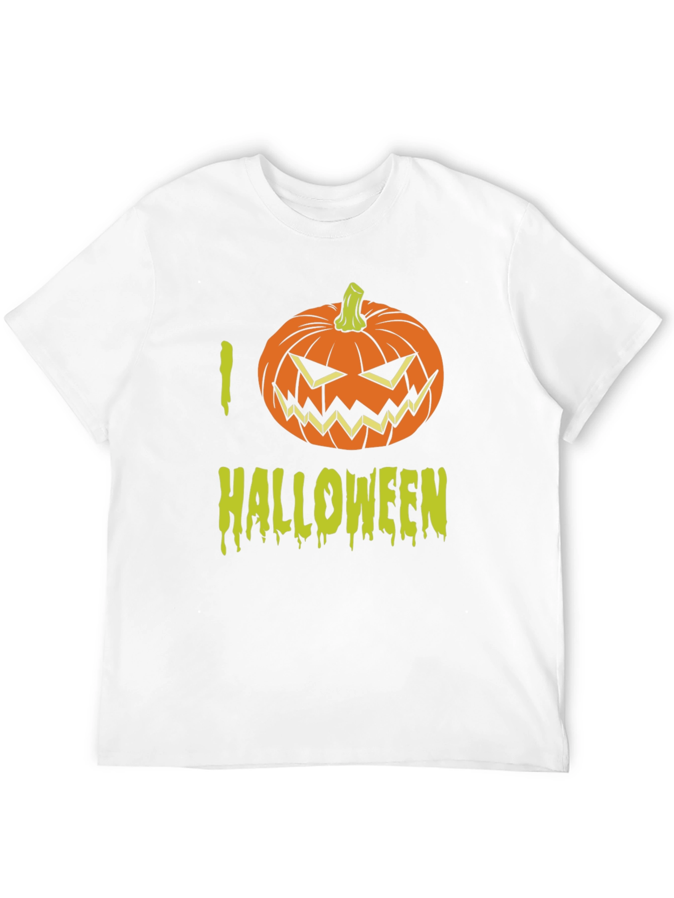 I Love Halloween T-Shirt with Pumpkin Graphic