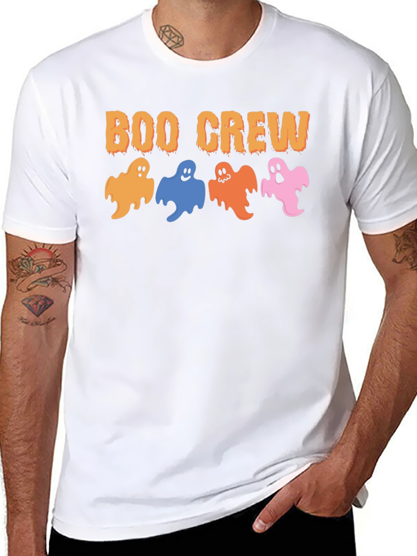 Boo Crew Ghost Halloween T-Shirt