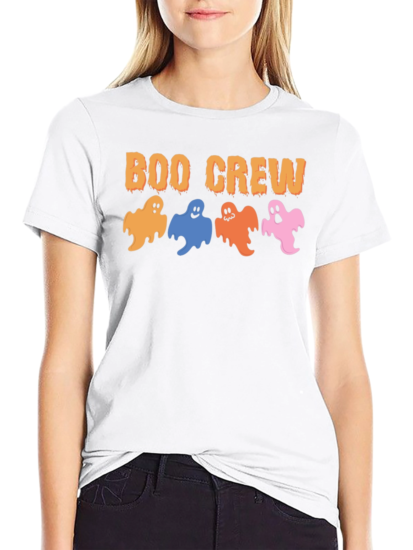 Boo Crew Ghost Halloween T-Shirt