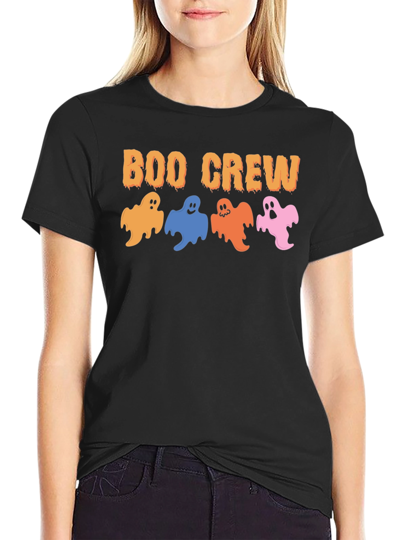 Boo Crew Ghost Halloween T-Shirt