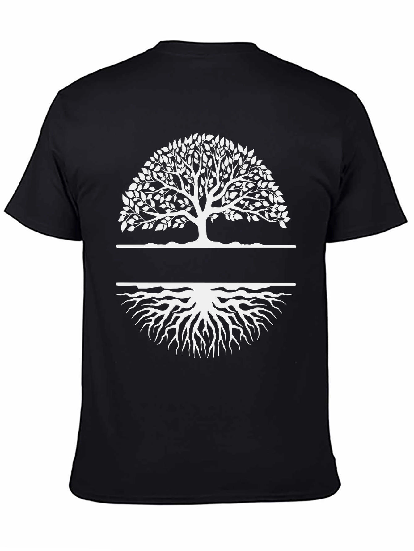 Tree of Life Graphic Tee - Black Cotton Shirt