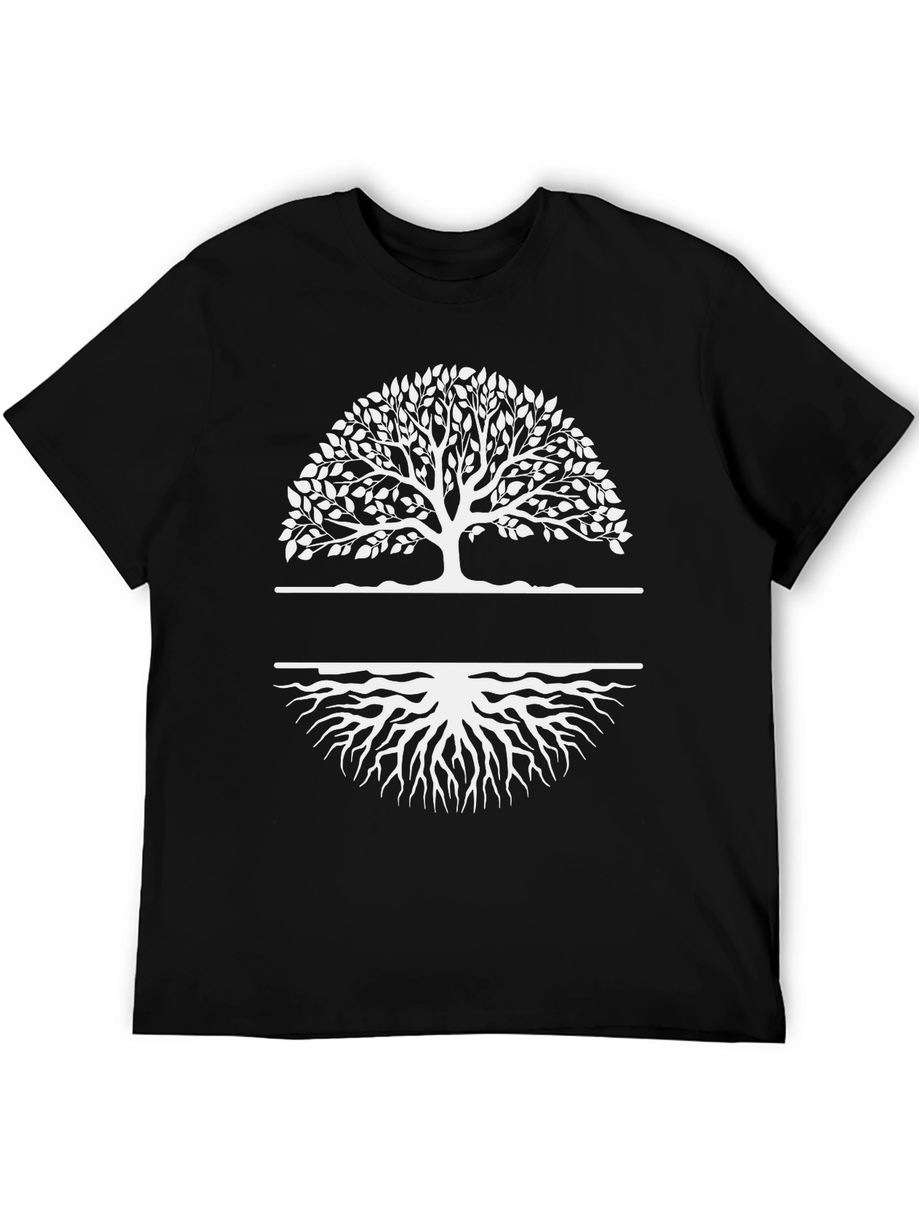 Tree of Life Graphic Tee - Black Cotton Shirt