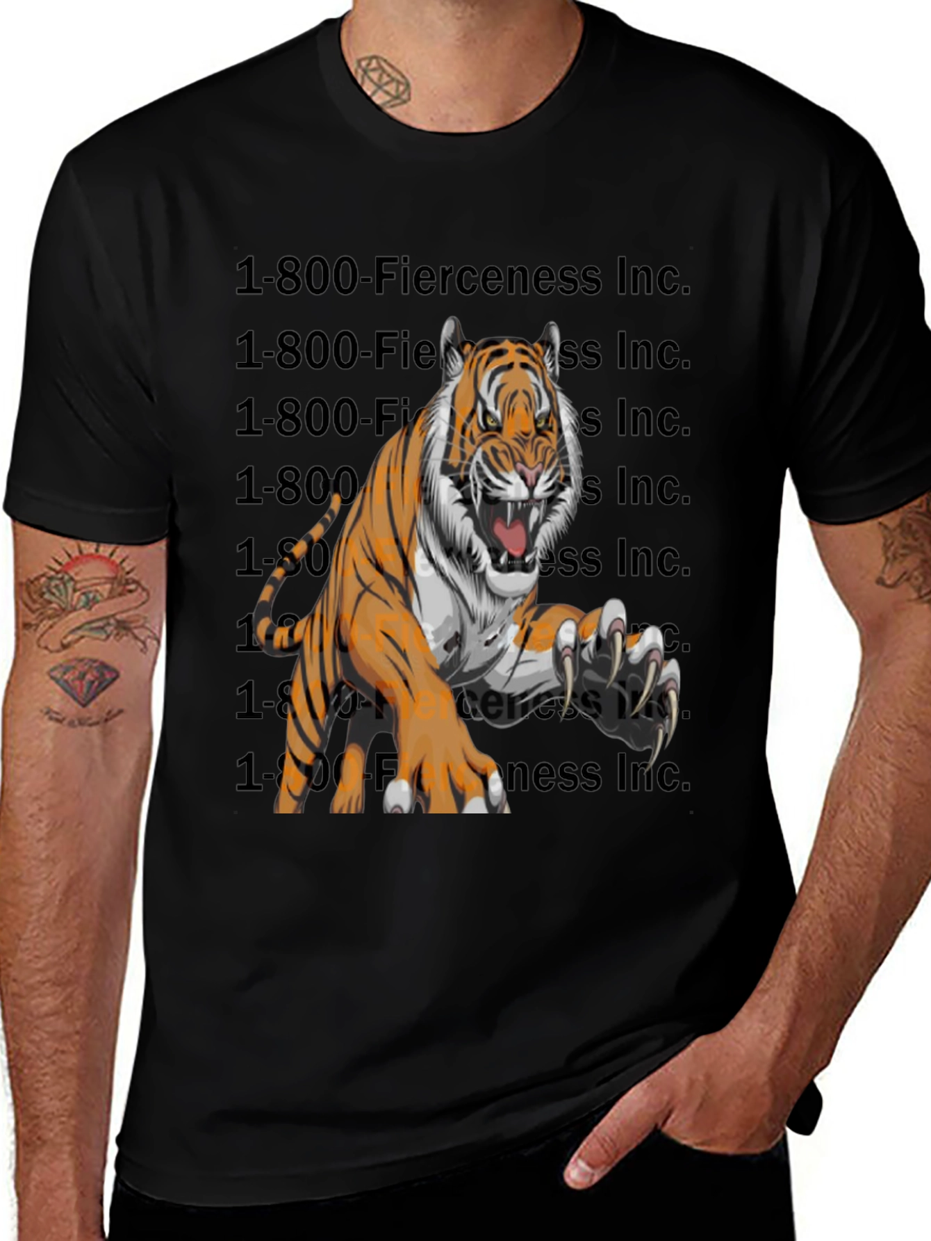 Fierce Tiger Graphic T-Shirt