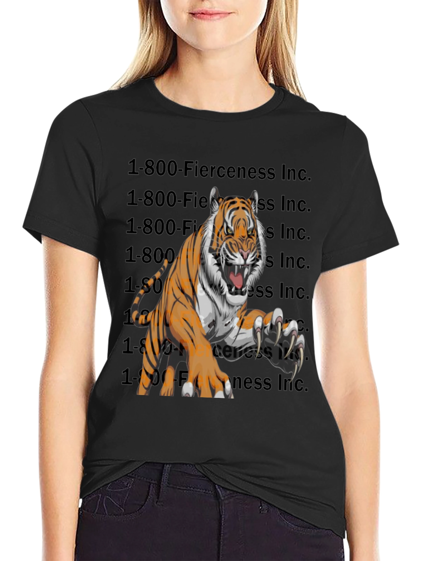 Fierce Tiger Graphic T-Shirt