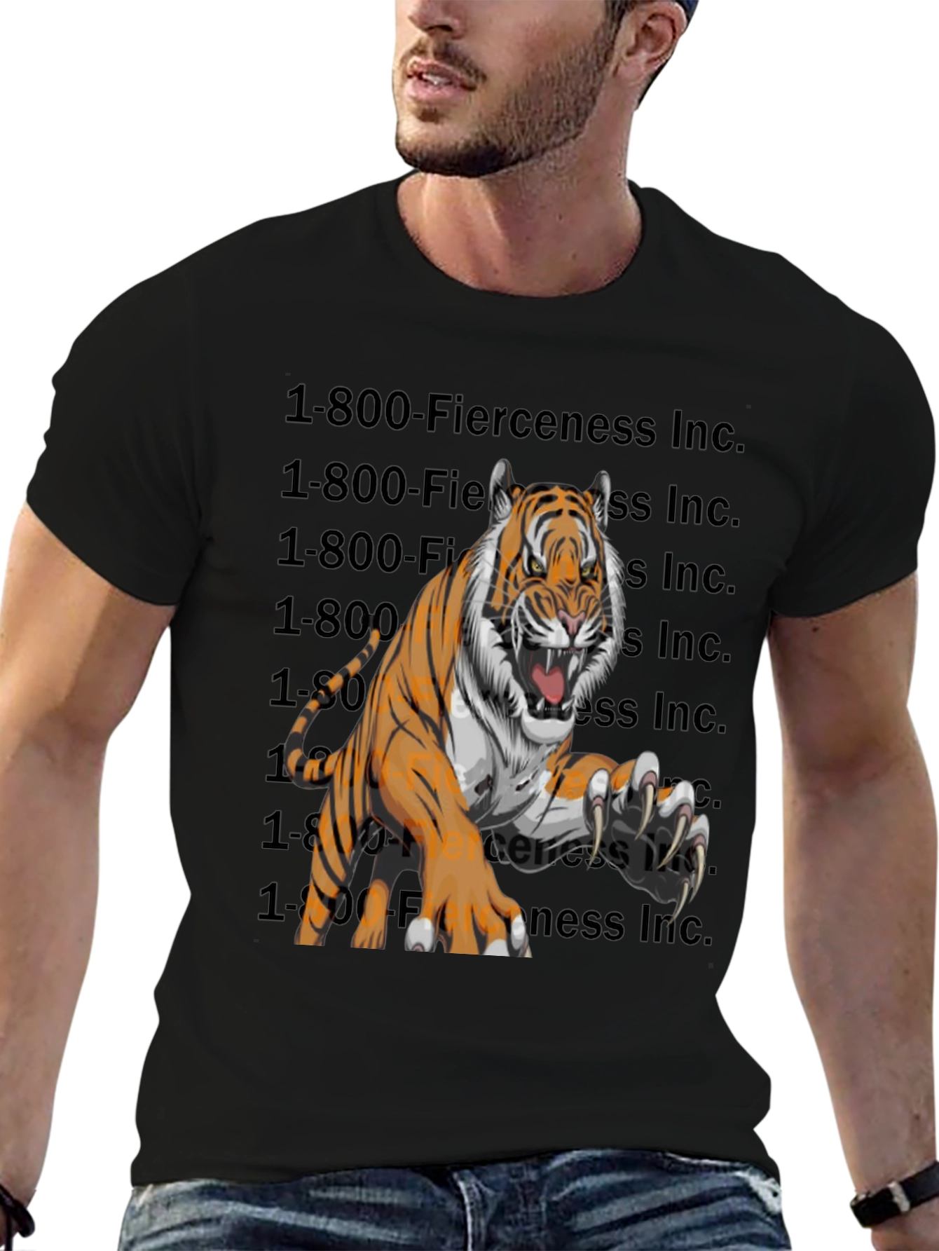 Fierce Tiger Graphic T-Shirt