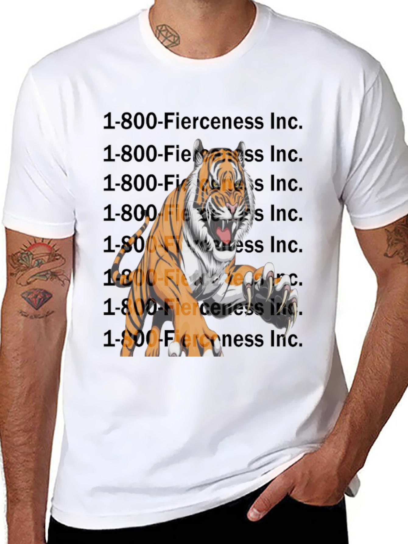 Fierce Tiger Graphic T-Shirt
