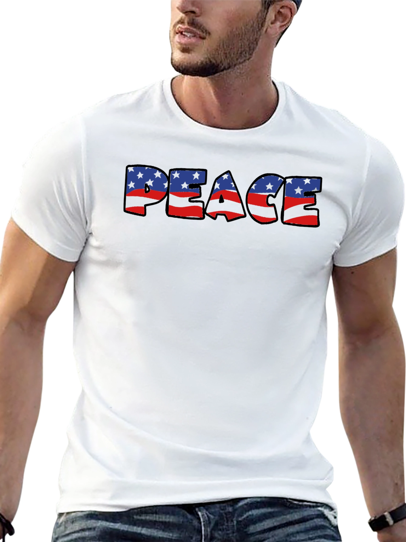 Peace American Flag T-Shirt