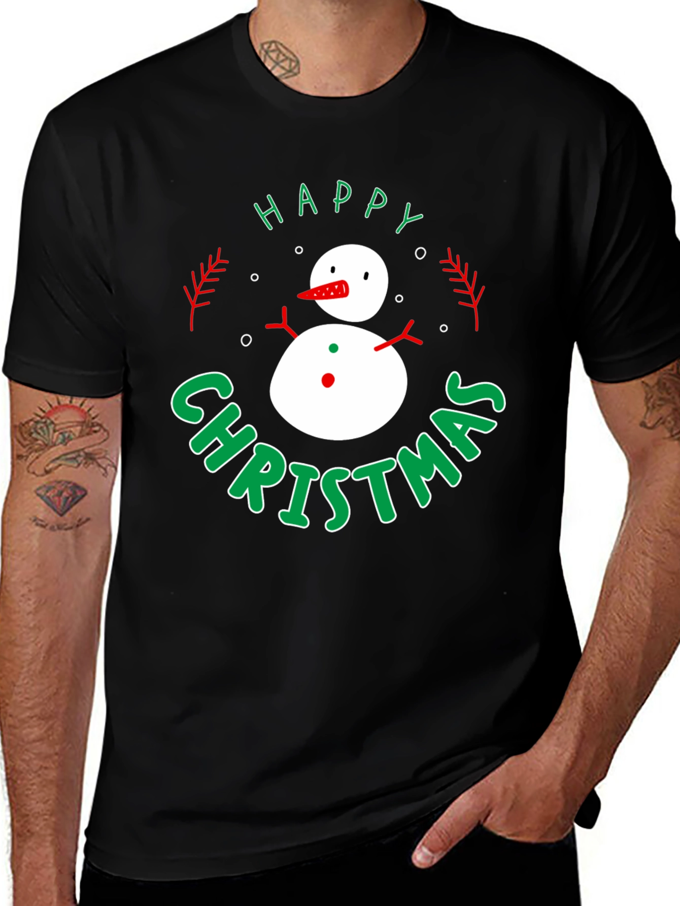 Happy Christmas Snowman T-Shirt
