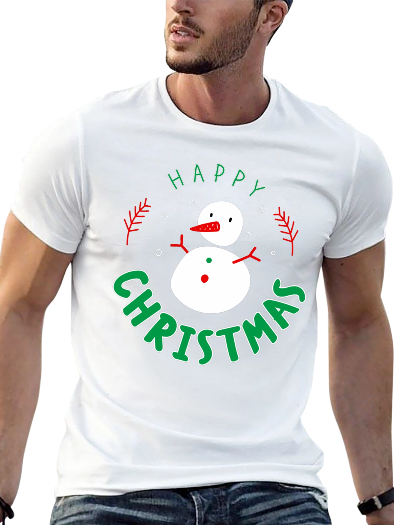 Happy Christmas Snowman T-Shirt
