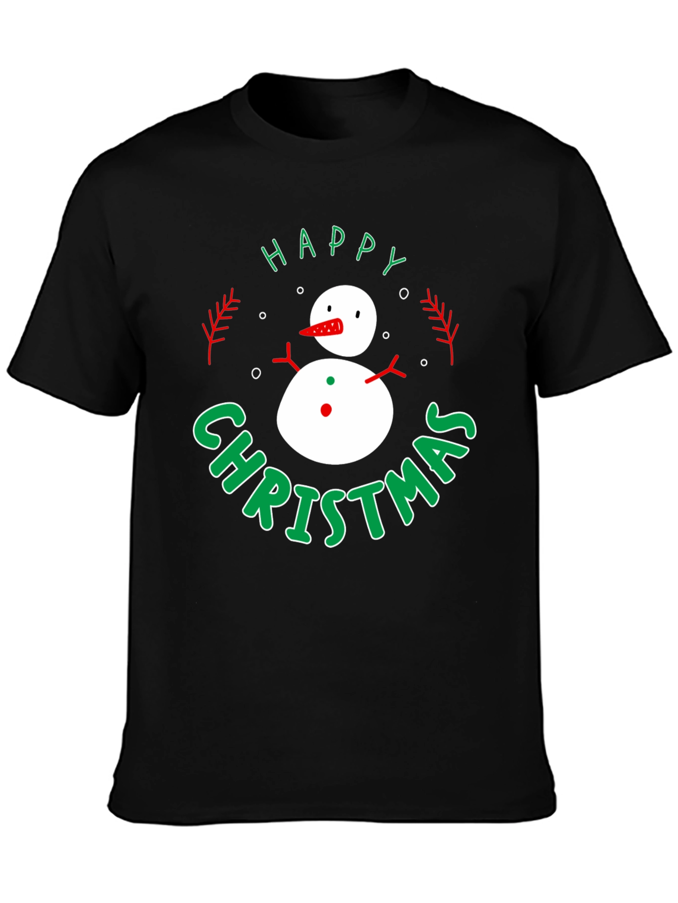 Happy Christmas Snowman T-Shirt