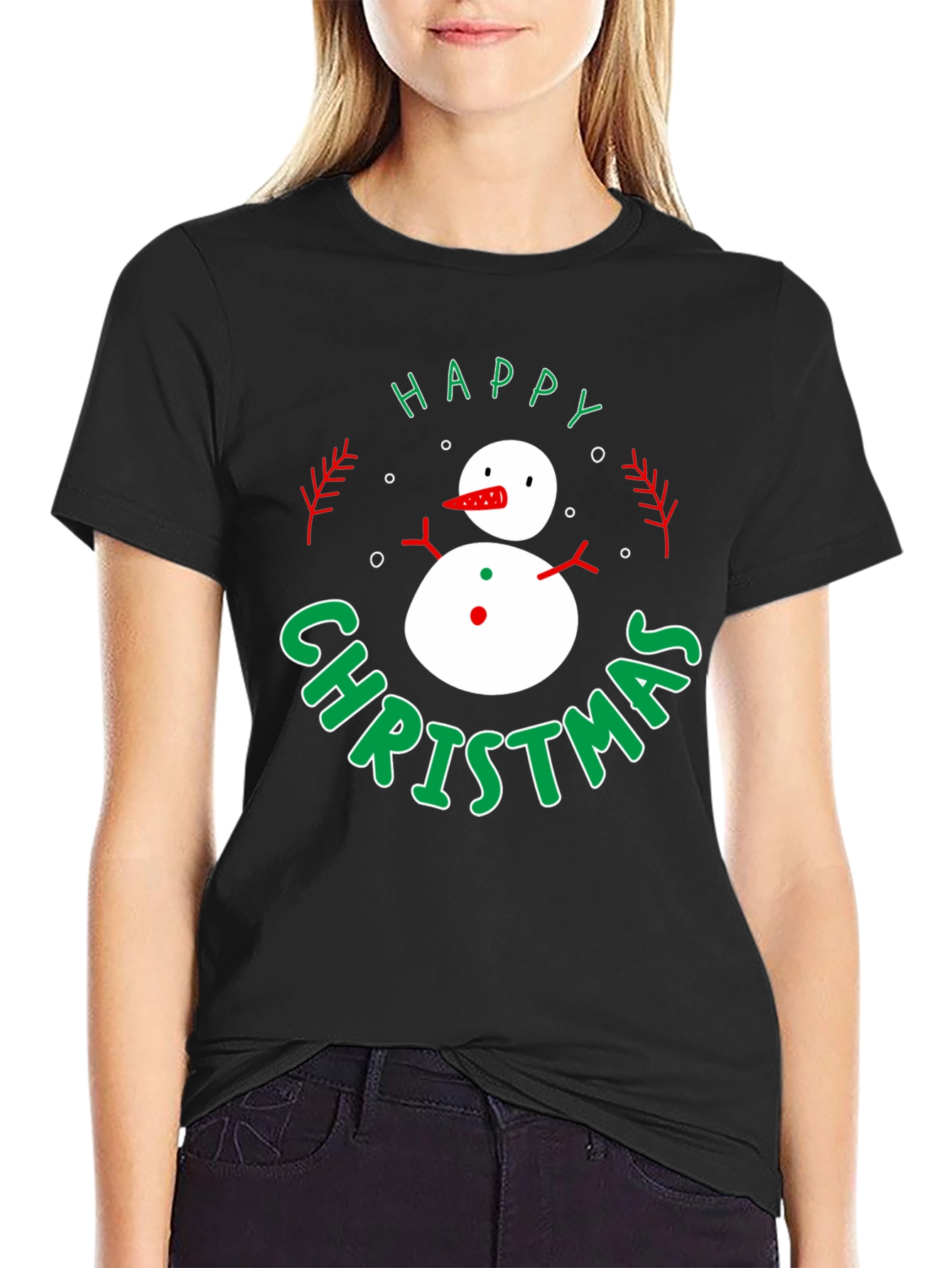 Happy Christmas Snowman T-Shirt