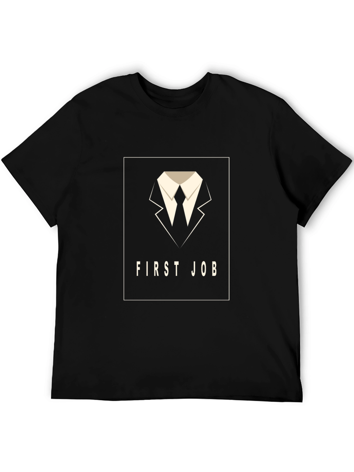 First Job T-Shirt - Black Graphic Tee