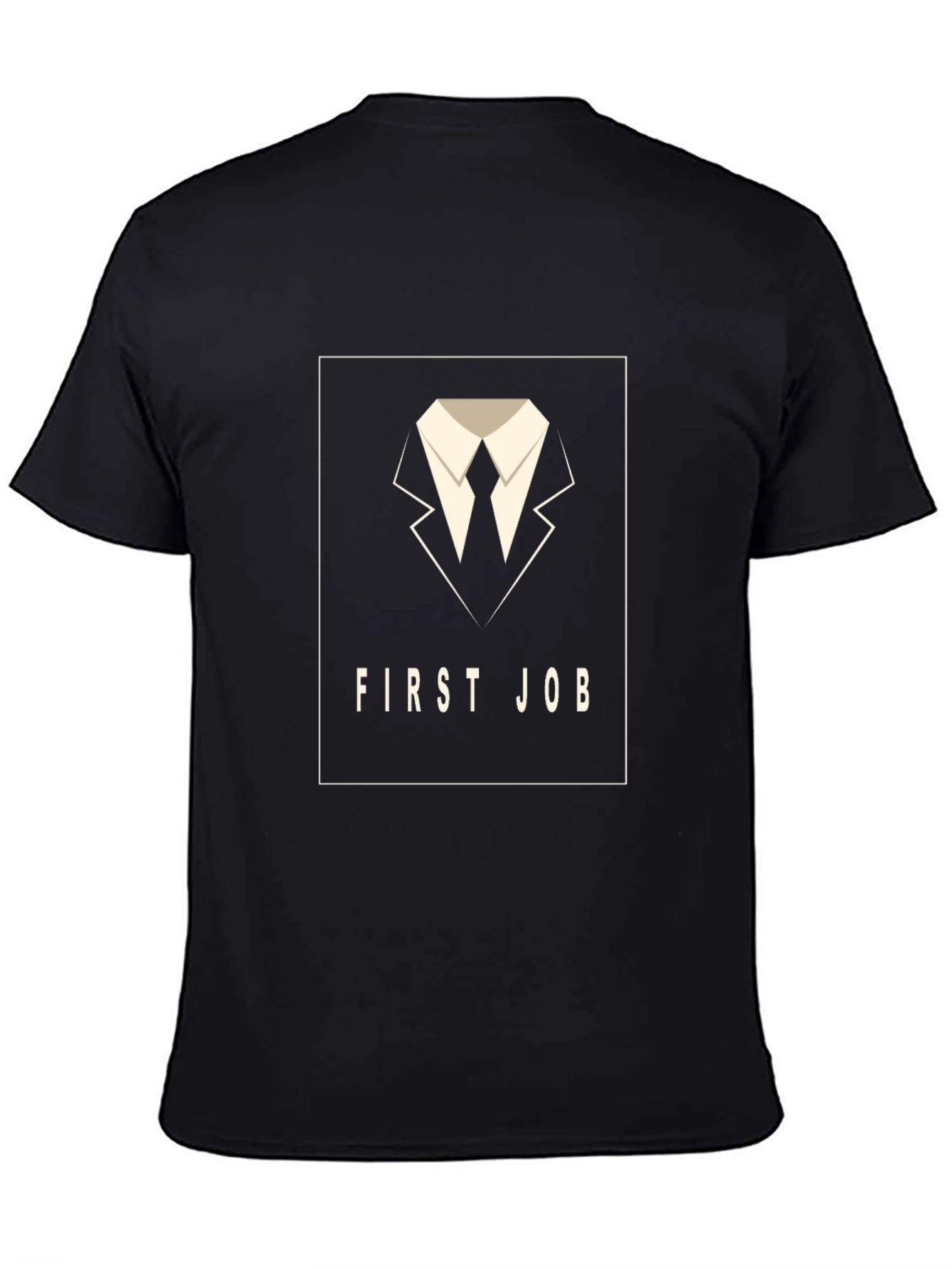 First Job T-Shirt - Black Graphic Tee