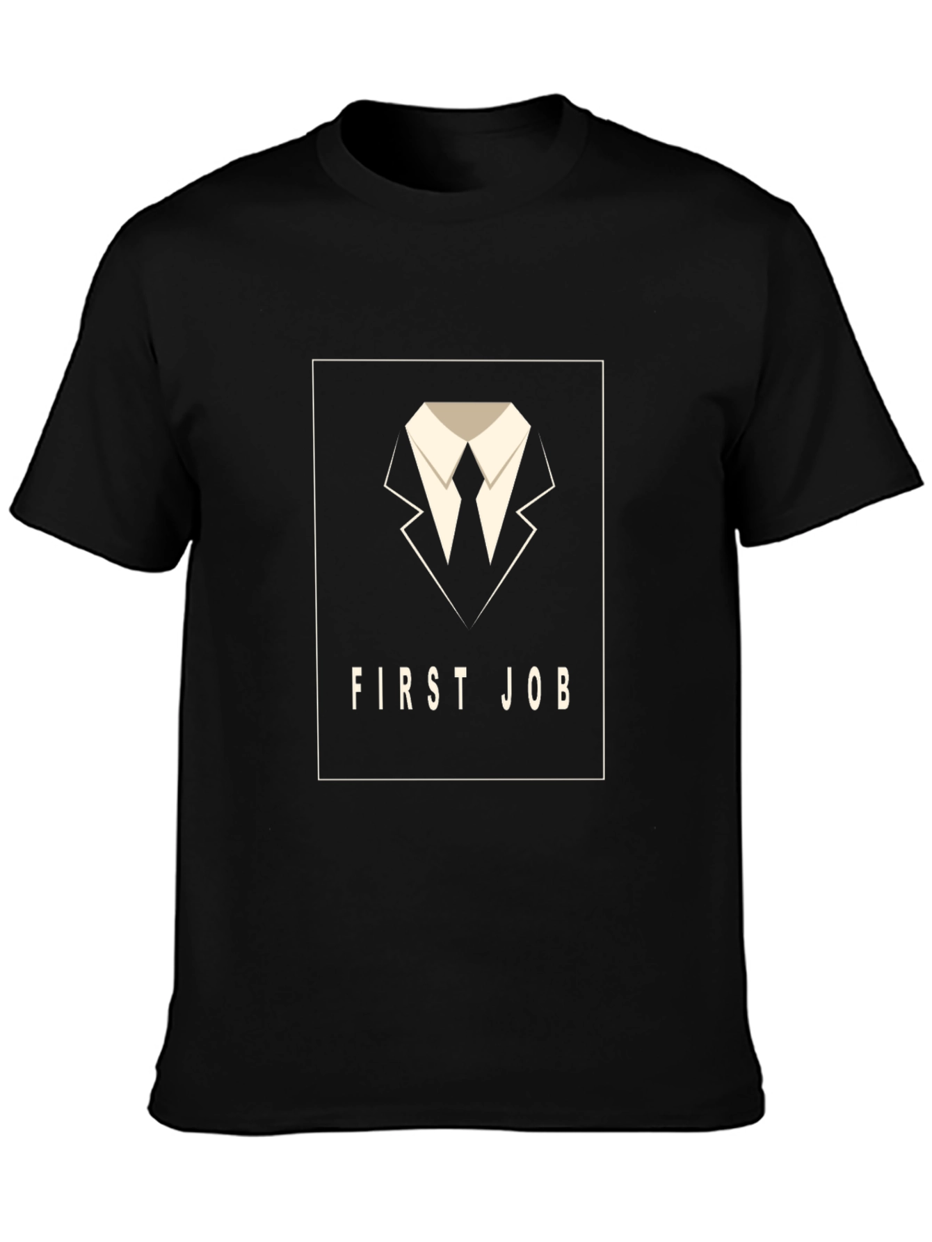 First Job T-Shirt - Black Graphic Tee