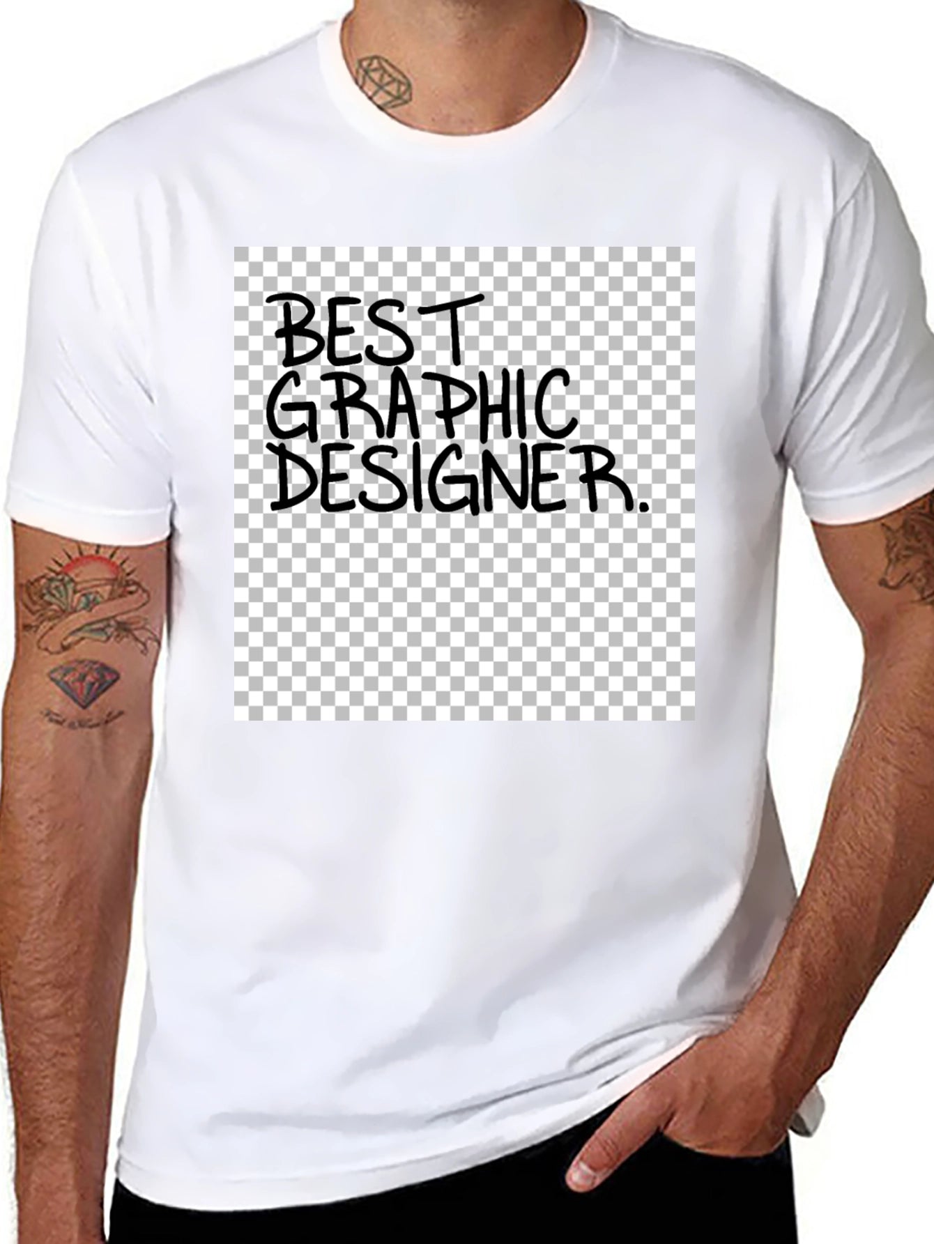 Best Graphic Designer T-Shirt - Black Cotton Tee