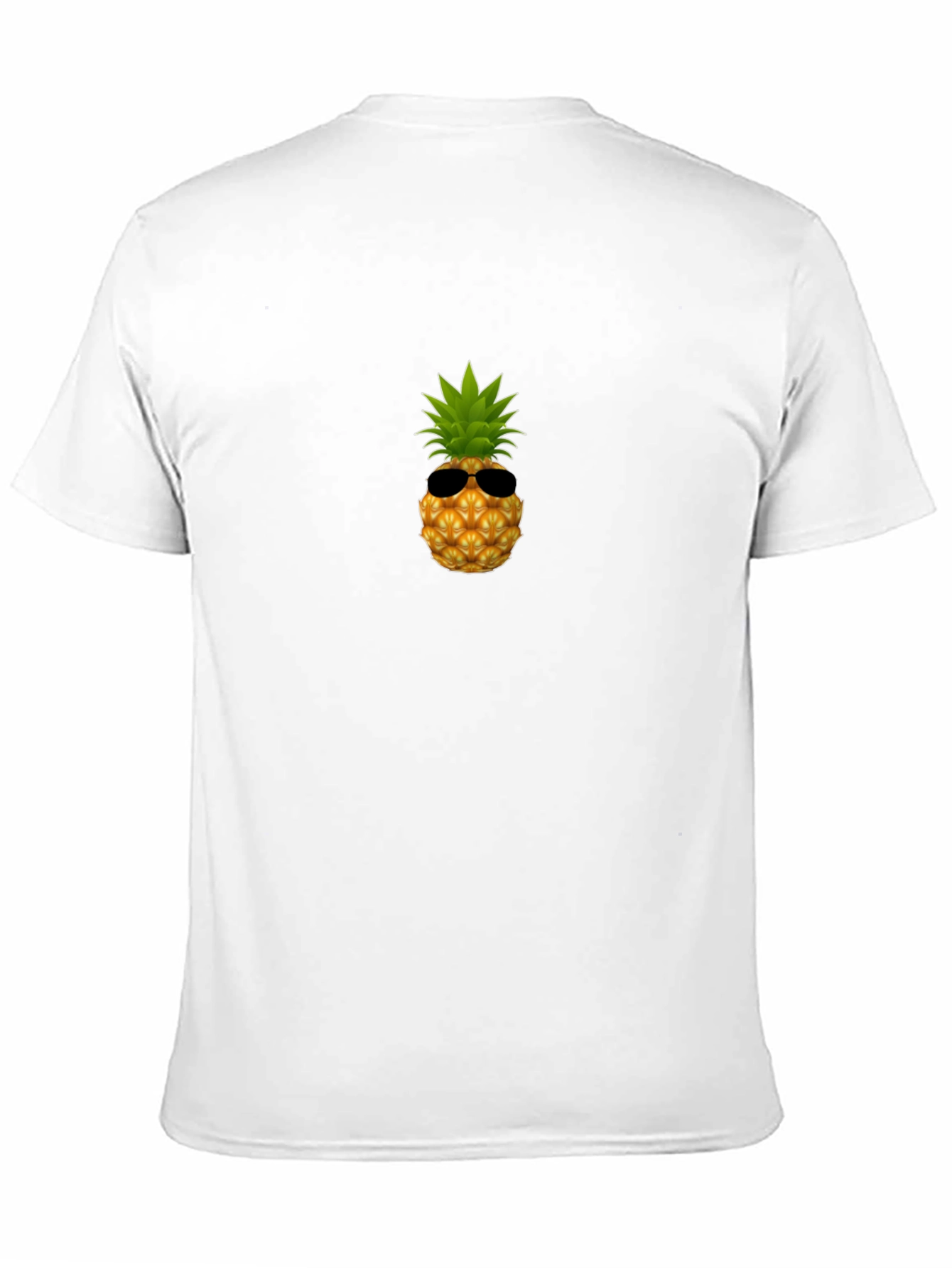 Cool Pineapple Graphic Tee - Black Cotton Shirt