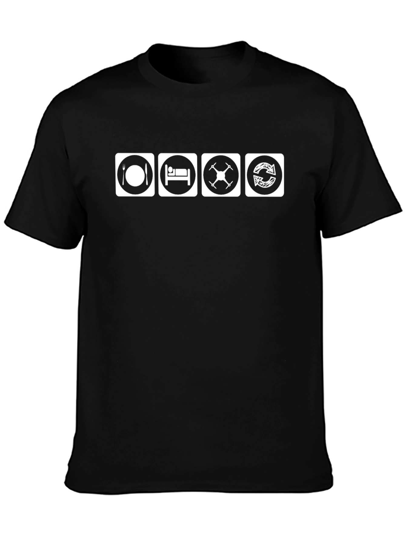 Eat Sleep Drone Repeat - Funny Hobby T-Shirt