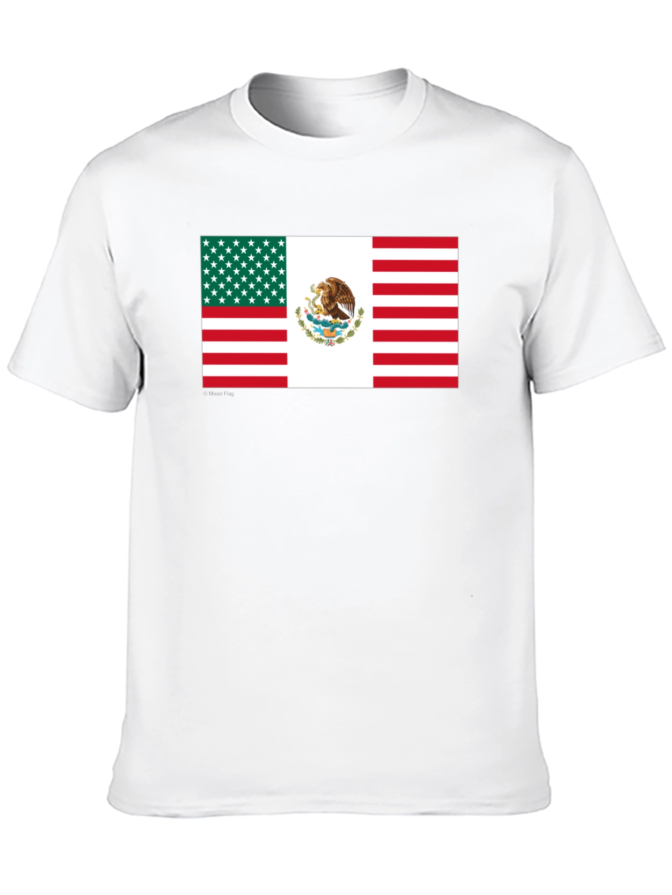 Mexican-American Flag Graphic T-Shirt