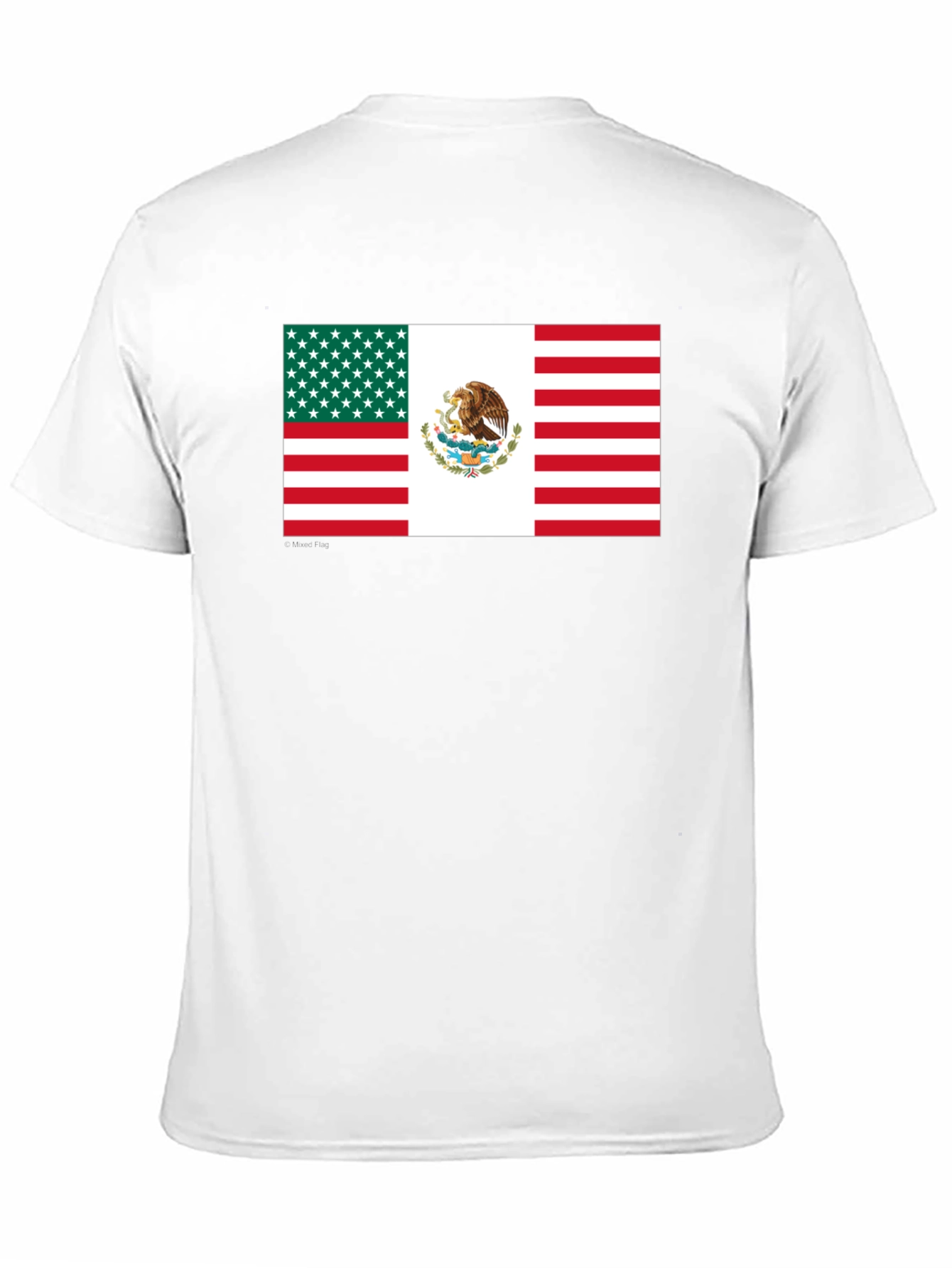 Mexican-American Flag Graphic T-Shirt