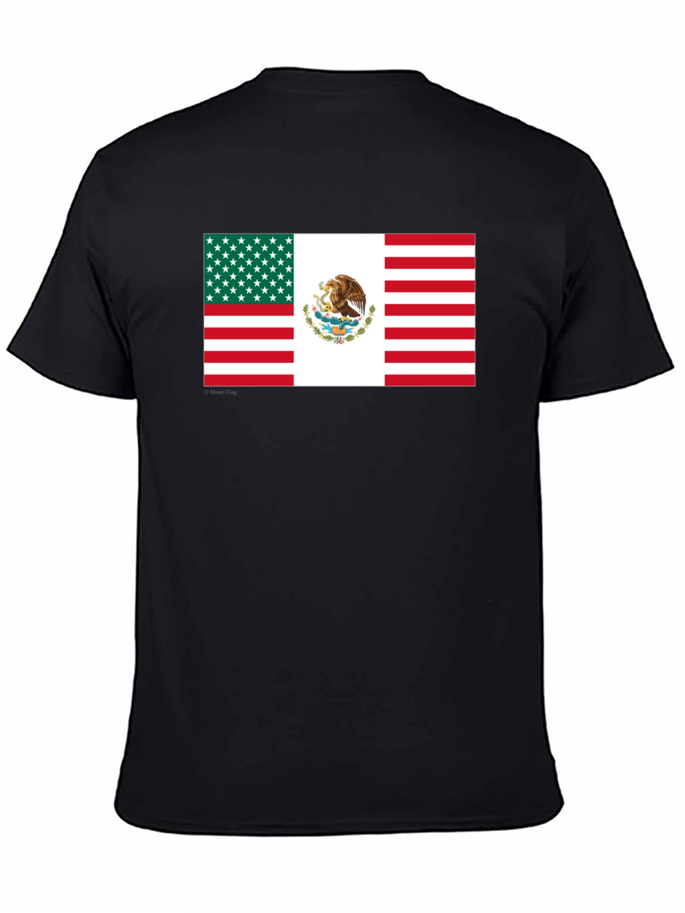 Mexican-American Flag Graphic T-Shirt